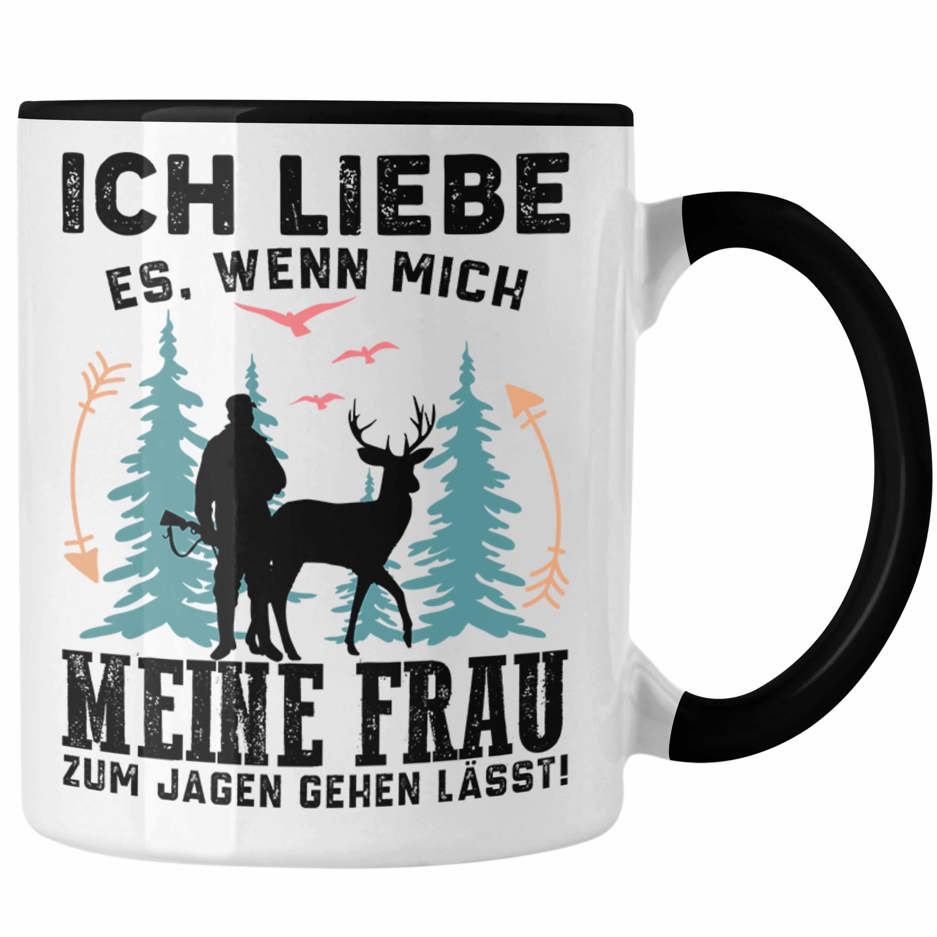 Trendation Tasse Trendation - Jäger Tasse Geschenk Jagen Ich Liebe Es Wenn Mich Meine F