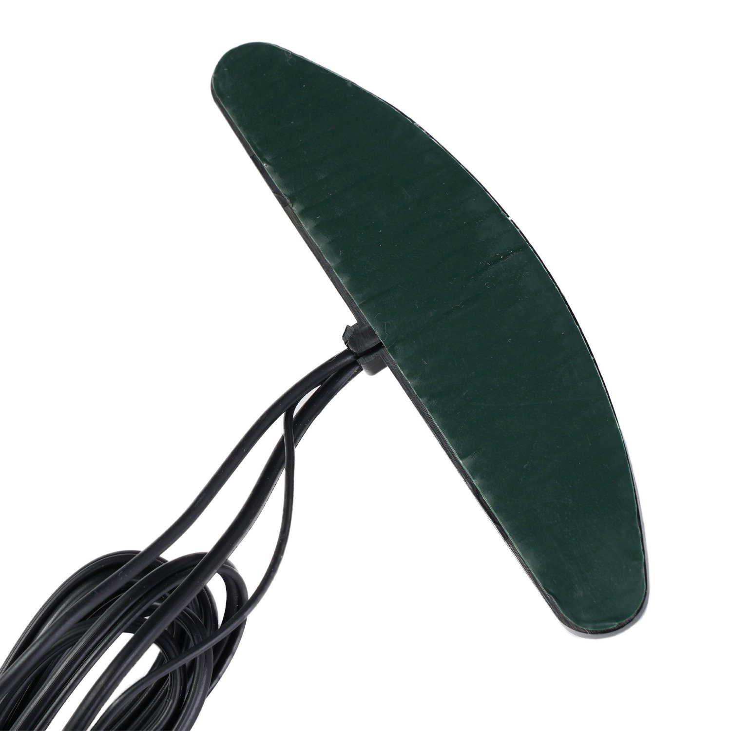 AIV Scheiben-Antenne Aktiv Universal Auto Autoradio-Ersatzantennenstab (AM,FM,UKW,Radio), Aktive Auto-Antenne DIN-Stecker 150 Ohm Auto-Radio Glasklebe-Antenne