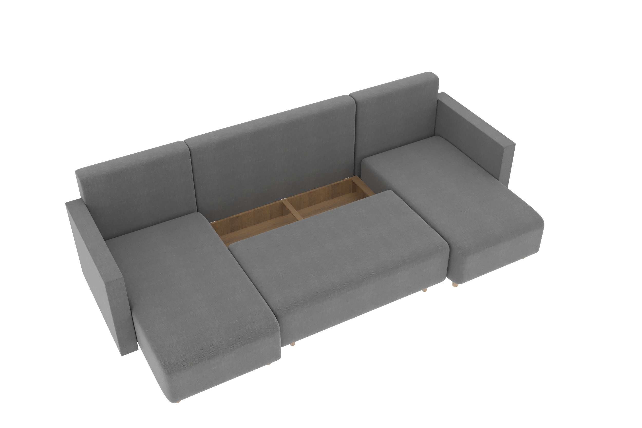 im Design, Bonellfederkern, Kissen inklusive Bettfunktion mit Modern Bettkasten, U-Form, und frei Wohnlandschaft Skan, mit Raum Sofa, Stylefy stellbar,