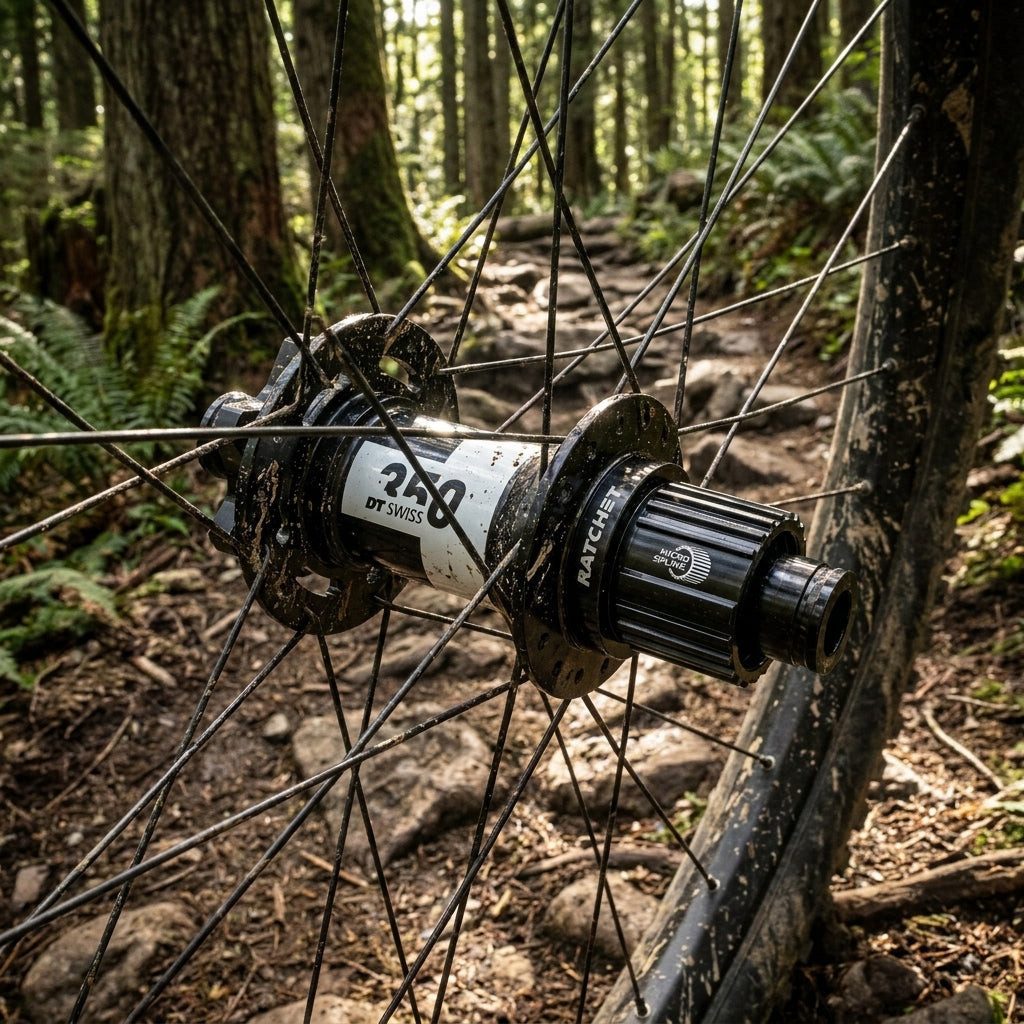 DT Swiss Laufrad DT Swiss Nabe MTB HR 350 Classic 28 Loch Schwarz - zuverlässige Boost