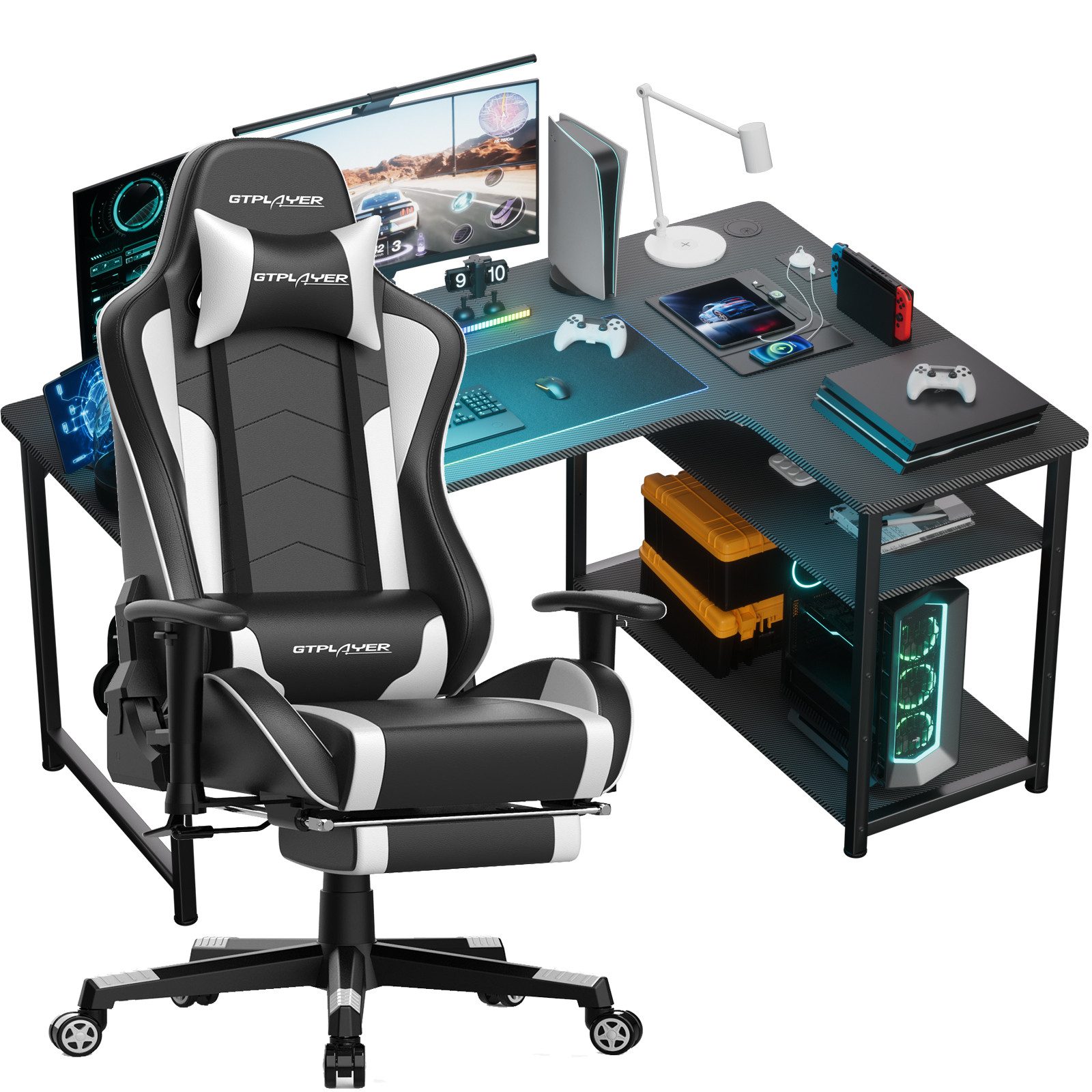 GTPLAYER Gamingtisch Gaming Tisch + Gaming günstig online kaufen