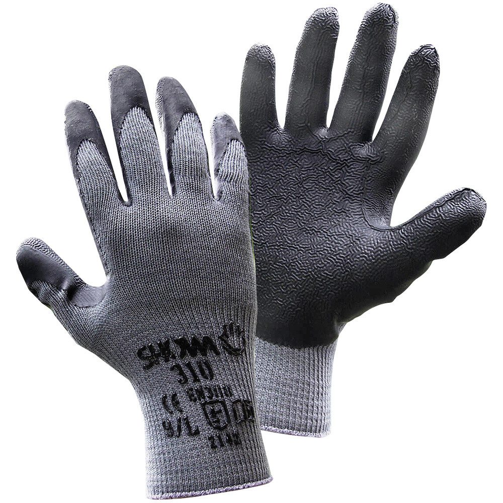 Showa Arbeitshandschuhe Showa Grip Black 14905-10 Baumwolle, Polyester Arbeitshandschuh Größe