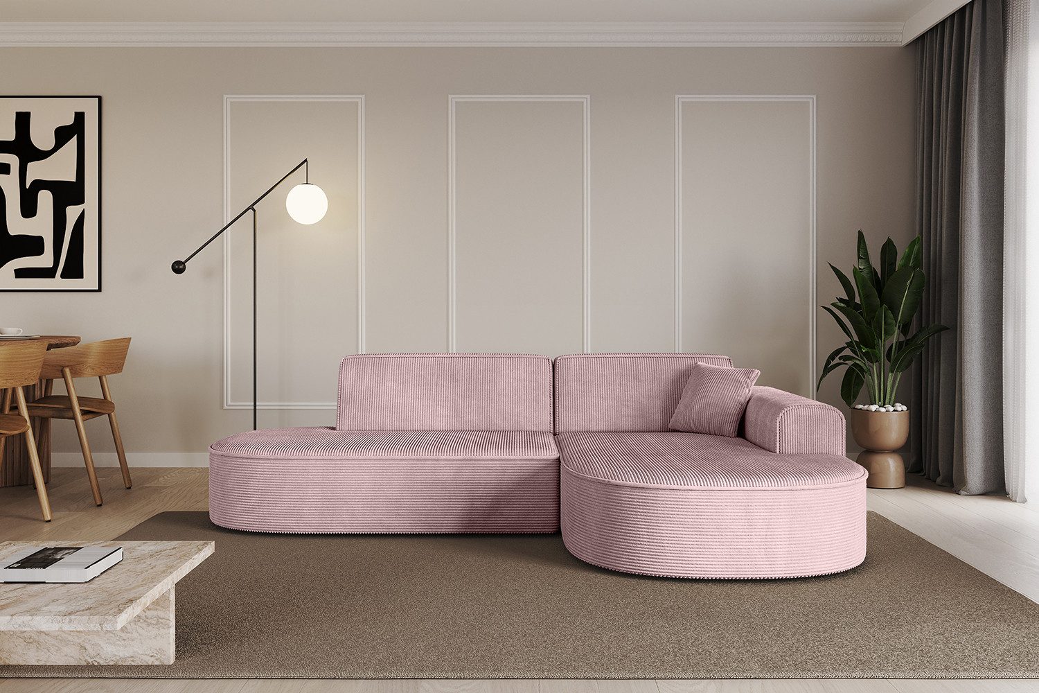 ALTDECOR Ecksofa MARI-L1, Sofa Praktische Bequeme Funktionsecke Couch L-Form Eckcouch, Corner Sofa L-Form Vielseitige Sofa Wohnlandschaft Wohnzimmer