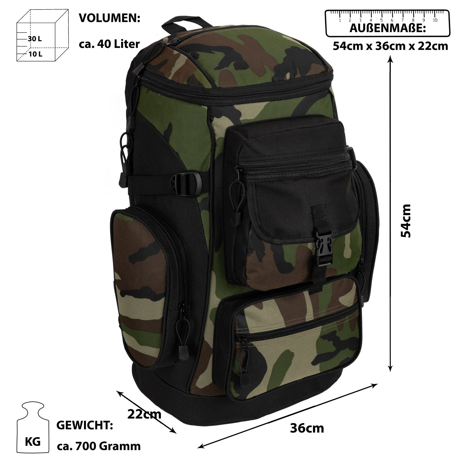 BAG STREET Rucksack Bag Street Rucksack Sport Reisen Arbeit Freizeit Schulr günstig online kaufen