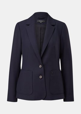 Comma Blusenblazer Blazer mit leichtem Futter Logo