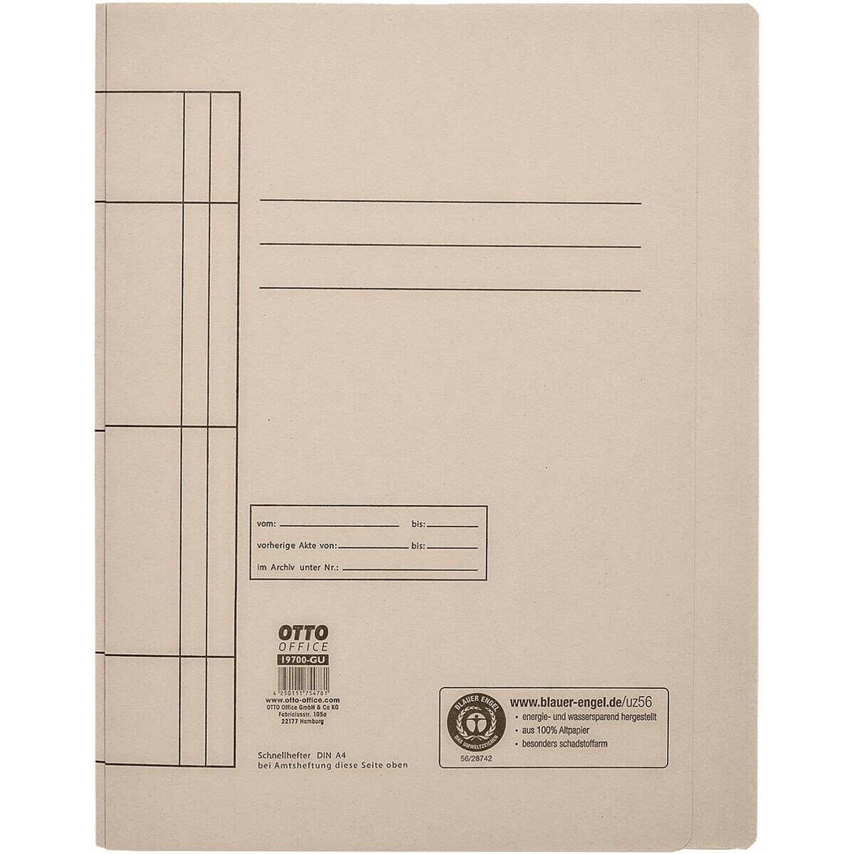 Otto Office Hefter, aus Recyclingkarton, Format DIN A4, bis 250 Blatt