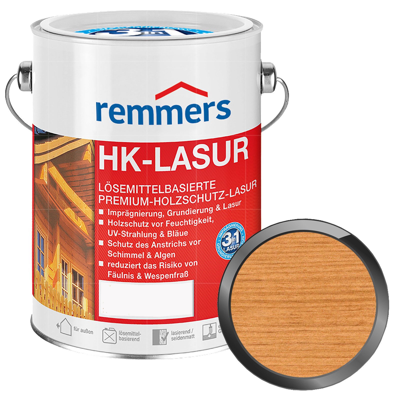 Remmers Holzschutzlasur HK-LASUR - 0.75 LTR