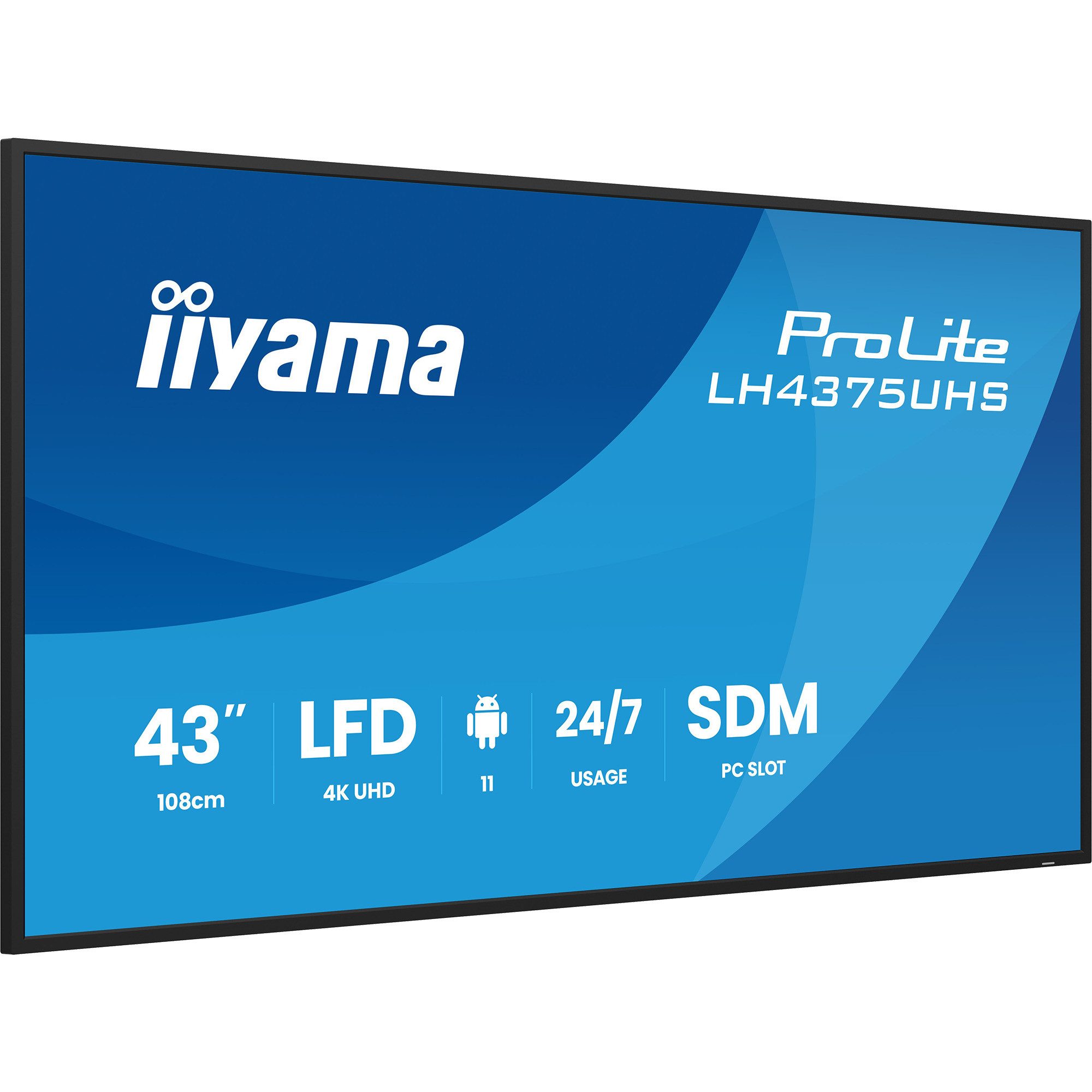 Iiyama iiyama LH4375UHS-B2AG, Public Display, TFT-Monitor (3840 x 2160 px)