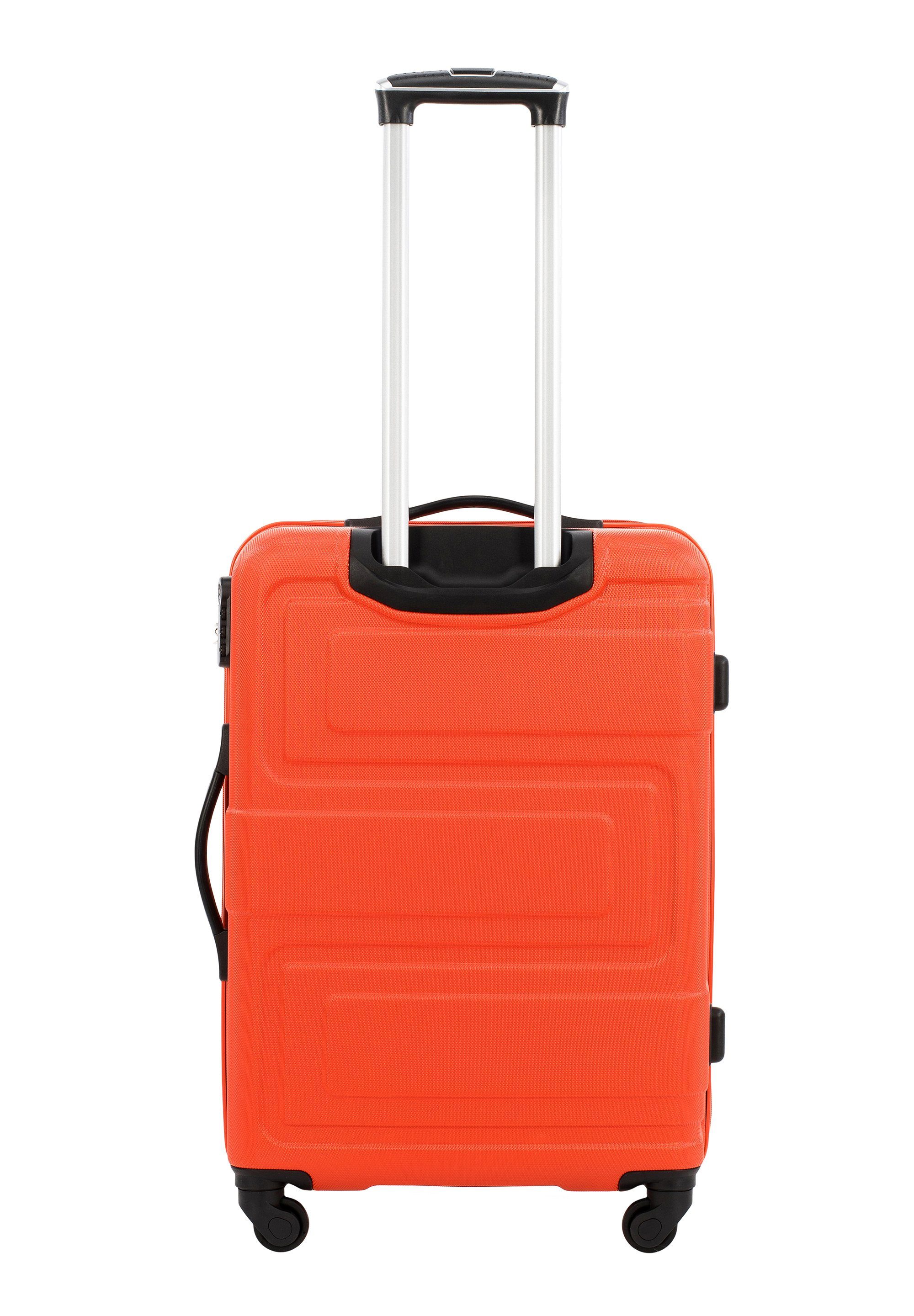 WITTCHEN Handgepäck Trolley Koffer Reisekoffer von Wittchen ABS Hartschalen Trolley 4 Rollen Kombinationsschloss 