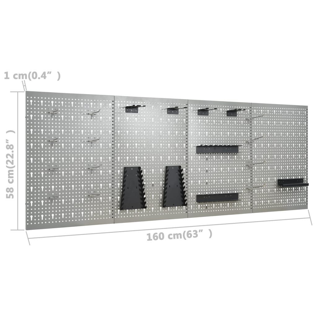 vidaXL Werkbank Werkbank mit 4 Werkzeugwänden, (1-tlg)