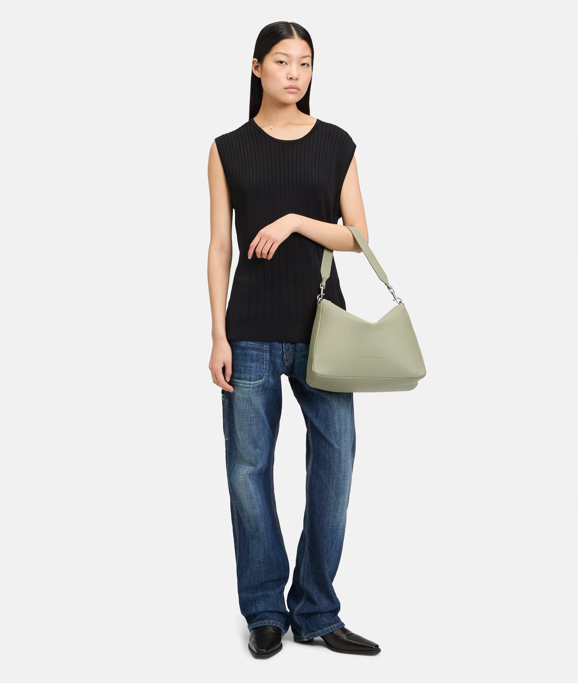 Liebeskind Berlin Schultertasche Abelina Hobo M, Geräumige Hobo-Bag aus Schafsleder
