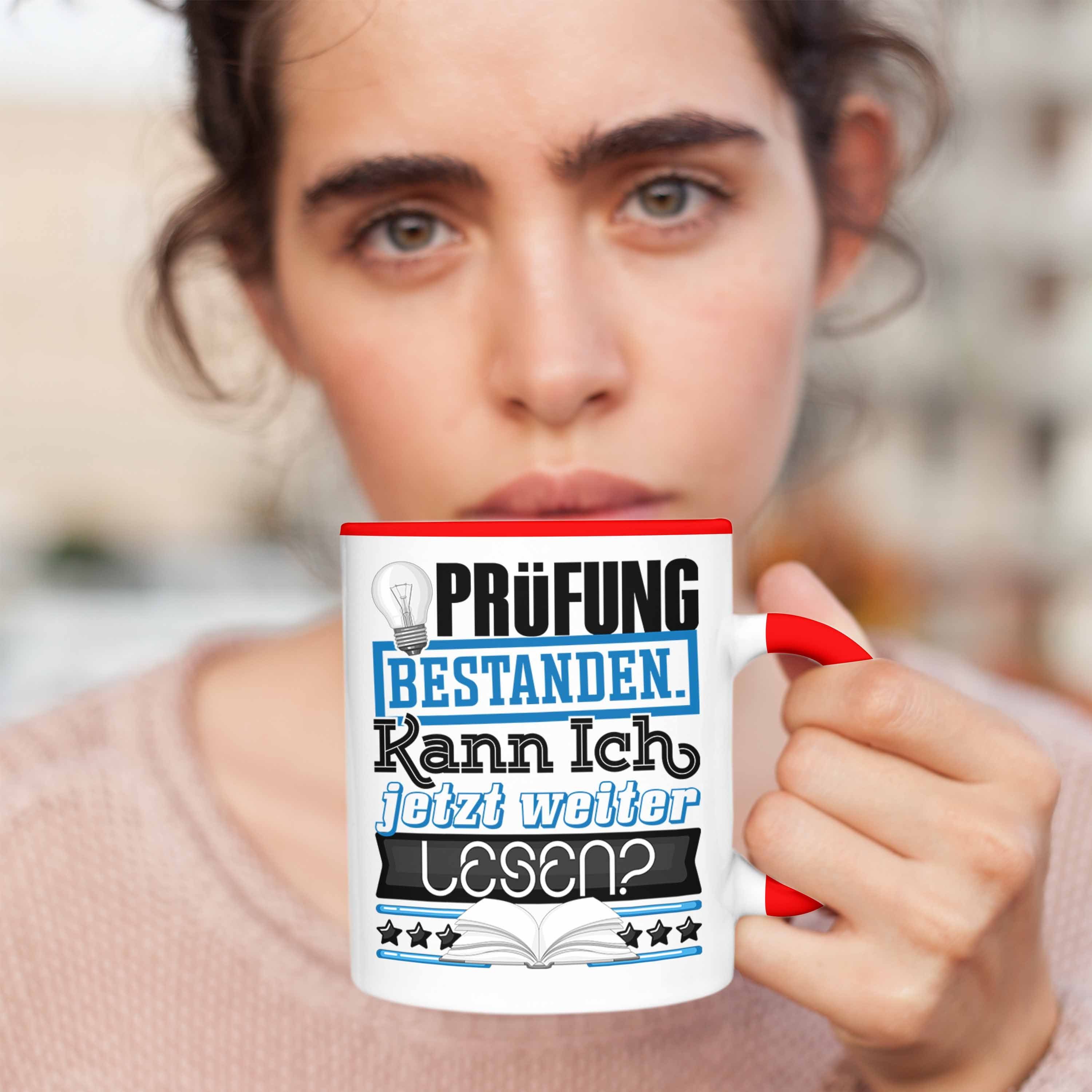 Besta Tasse Geschenk Trendation Tasse Rot Master Bestanden Prüfung Prüfung Bachelor Studium