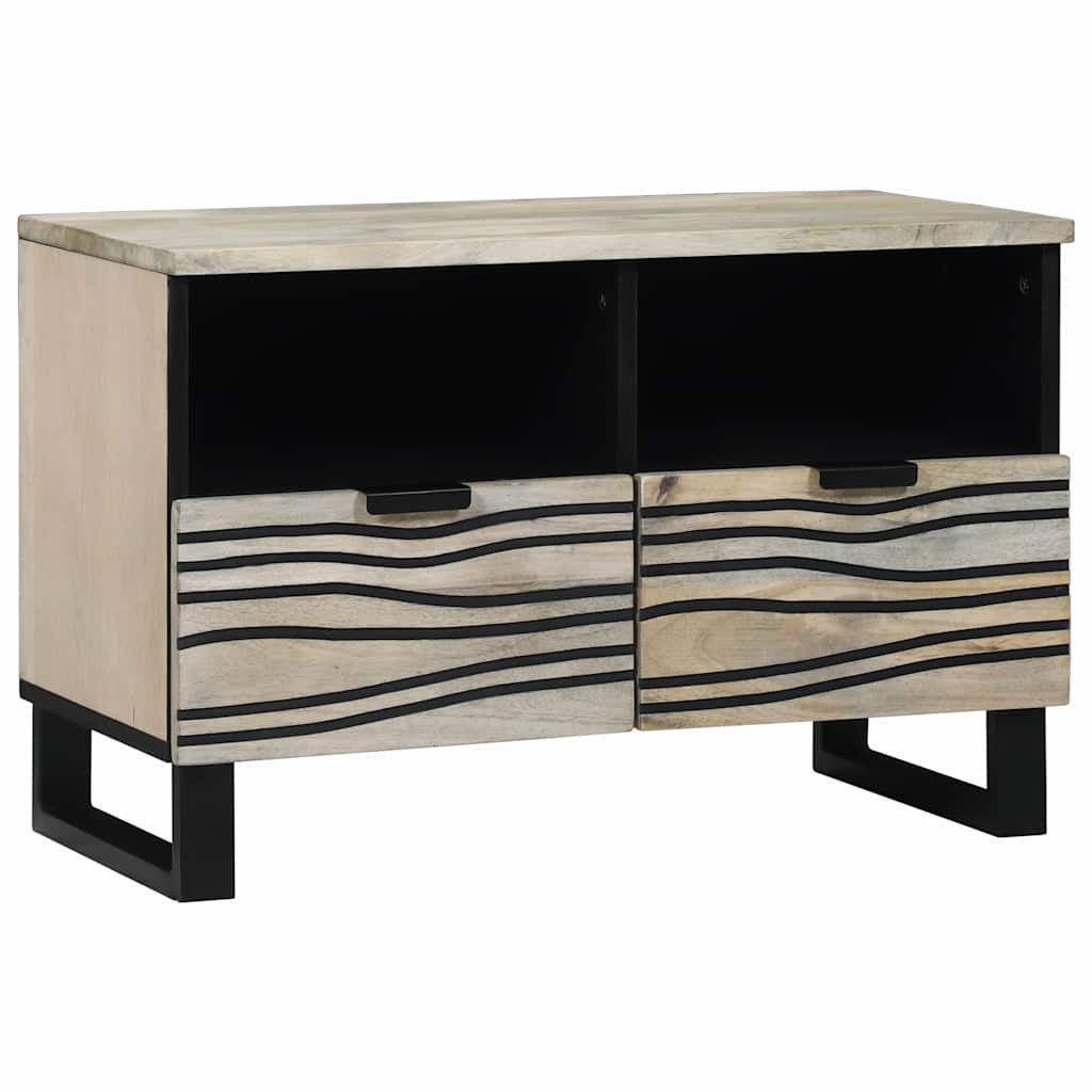 vidaXL TV-Schrank TV-Einheiten mit Schubladen Weiß 70 x 33 x 46 cm Holzwerkstoff (1-St)