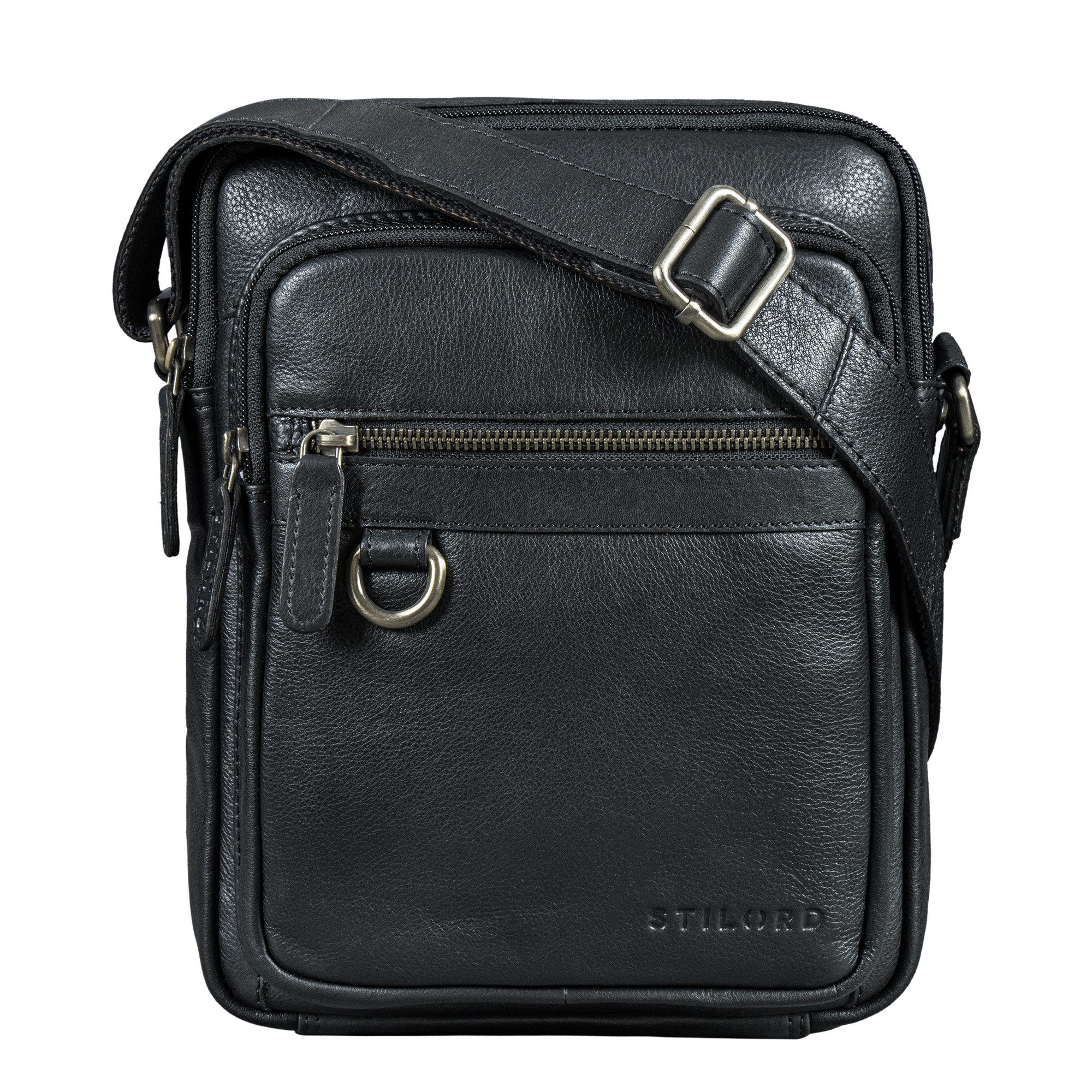 Schultertasche "Orion" Crossbody Tasche Herren Leder 10,9 Zoll