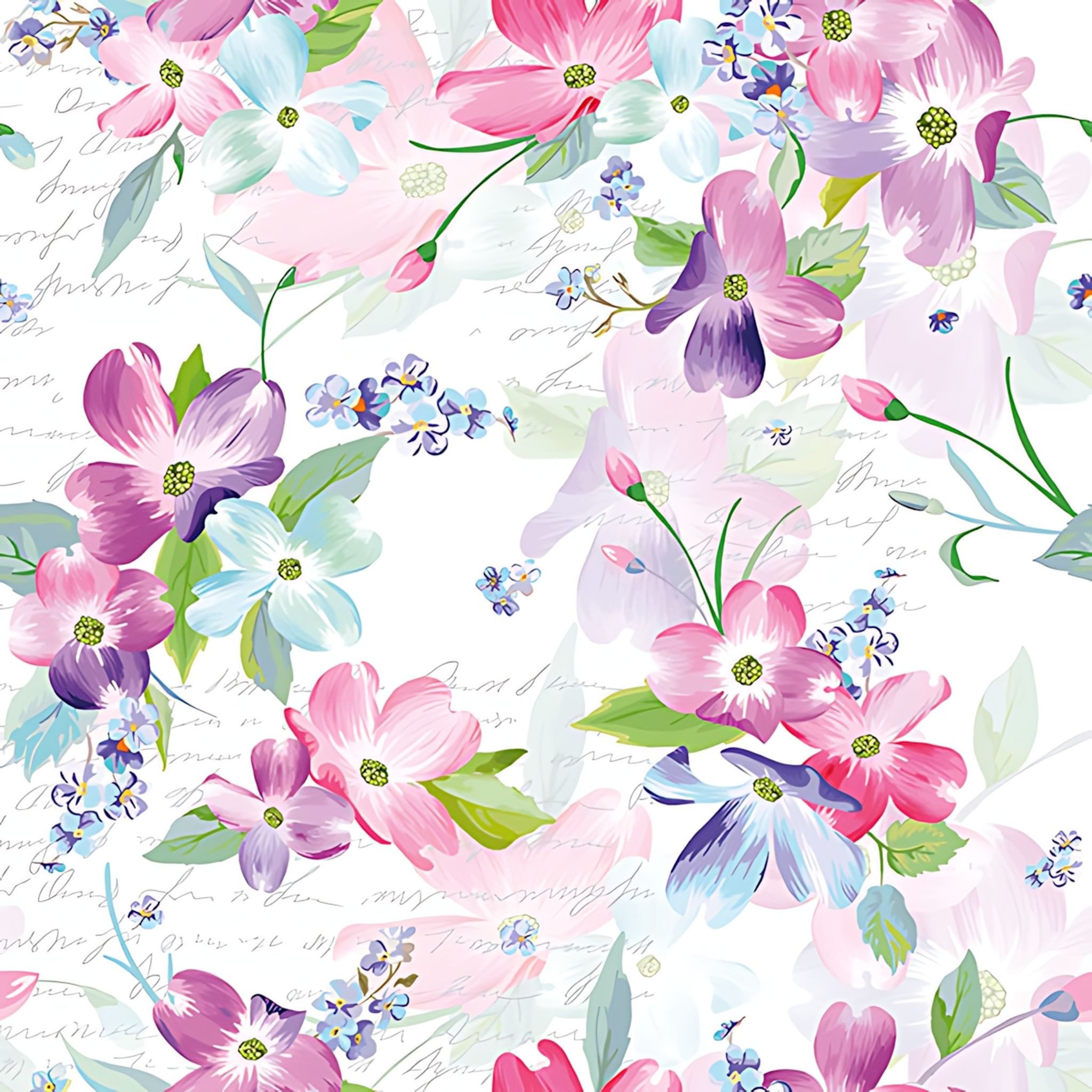 Duni Papierserviette Motivserviette 33x33cm Blüten PAPER+DESIGN 192001