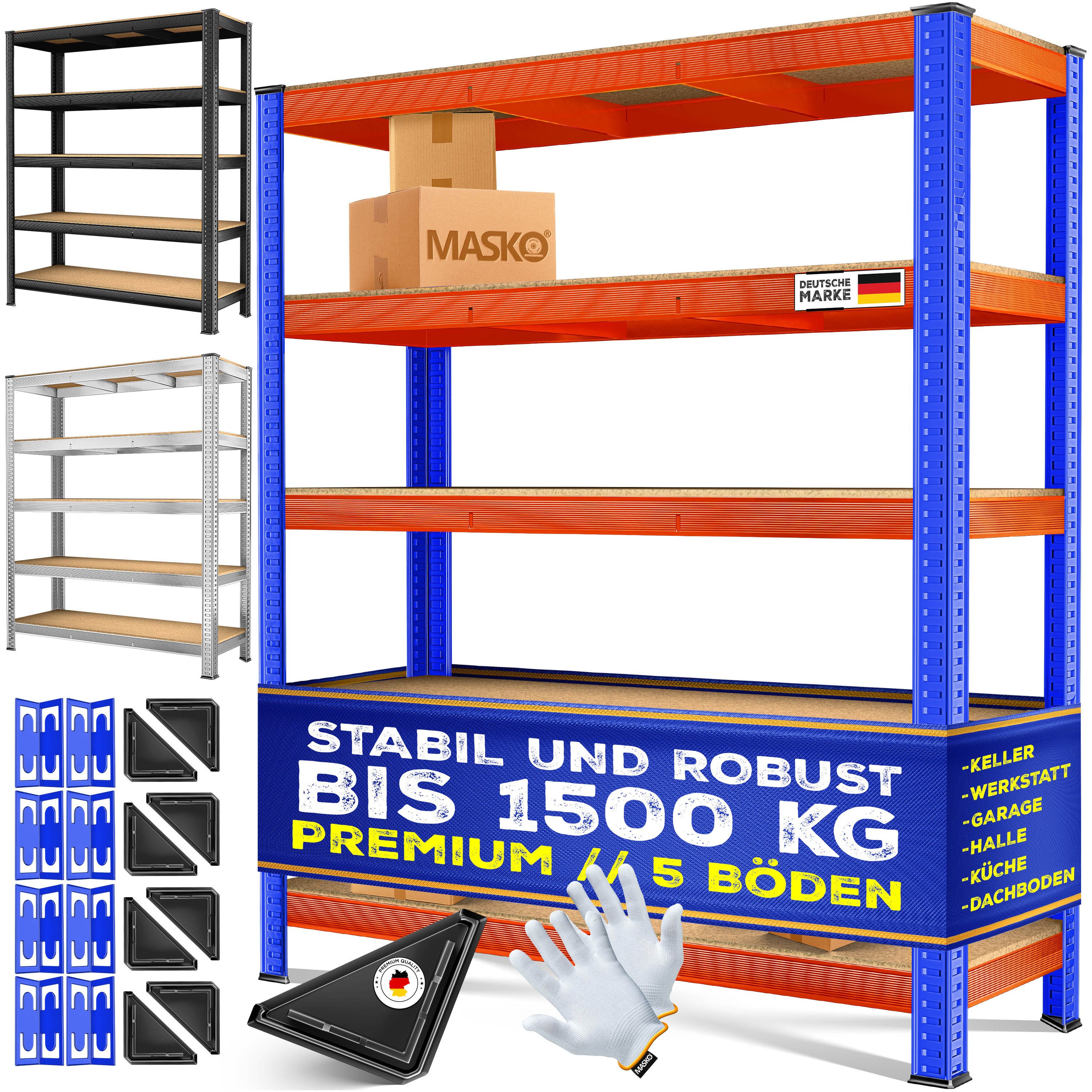 MASKO Schwerlastregal, Lagerregal 300 kg pro günstig online kaufen