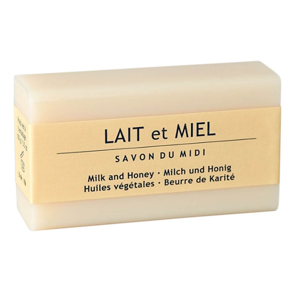 Savon du Midi Handseife Seife mit Karitébutter - Lait et Miel, Milch & Honig 100g