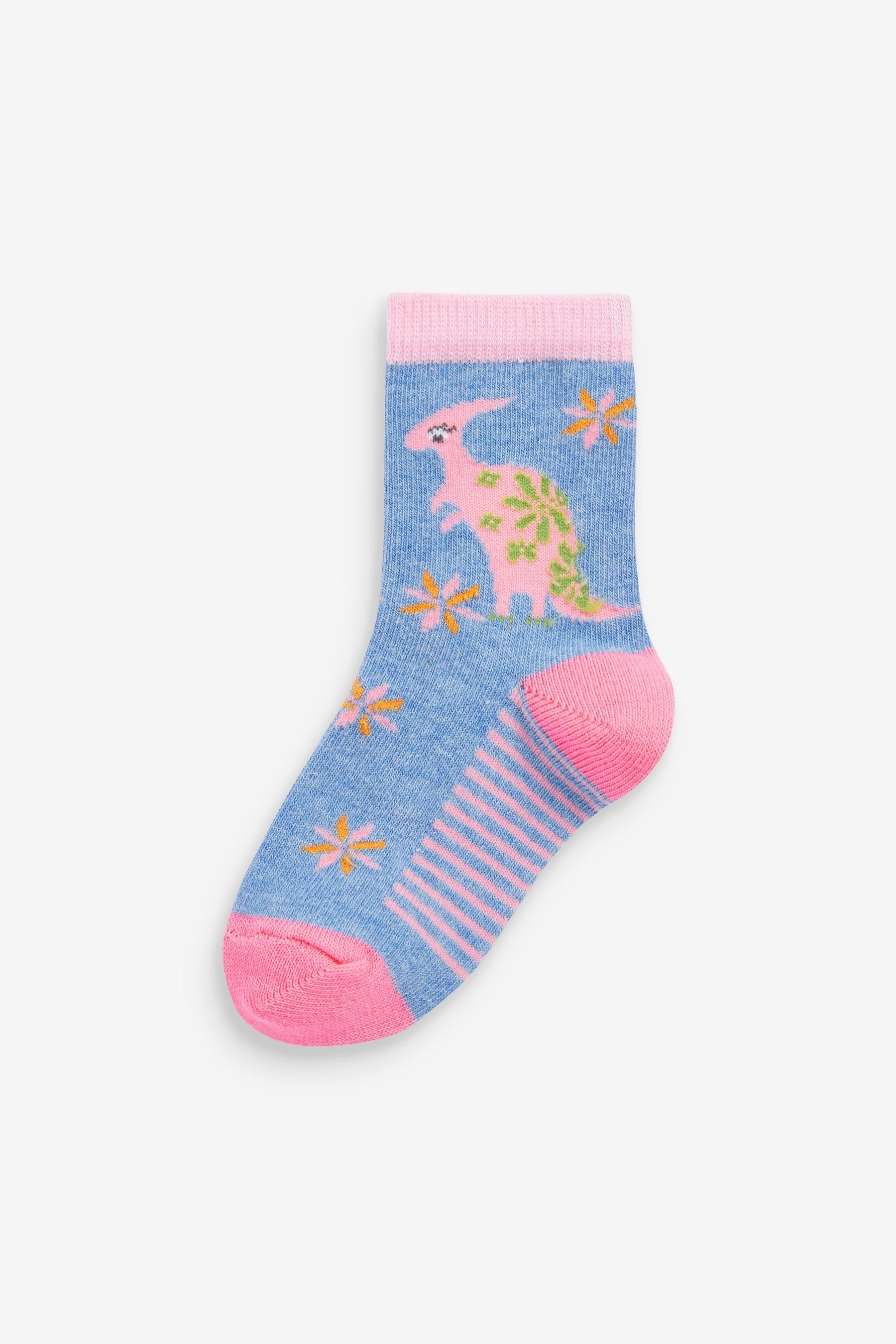 Wäsche/Bademode Socken Next Kurzsocken 5 x Socken mit Regenbogen/Dinosauriermotiv (5-Paar)