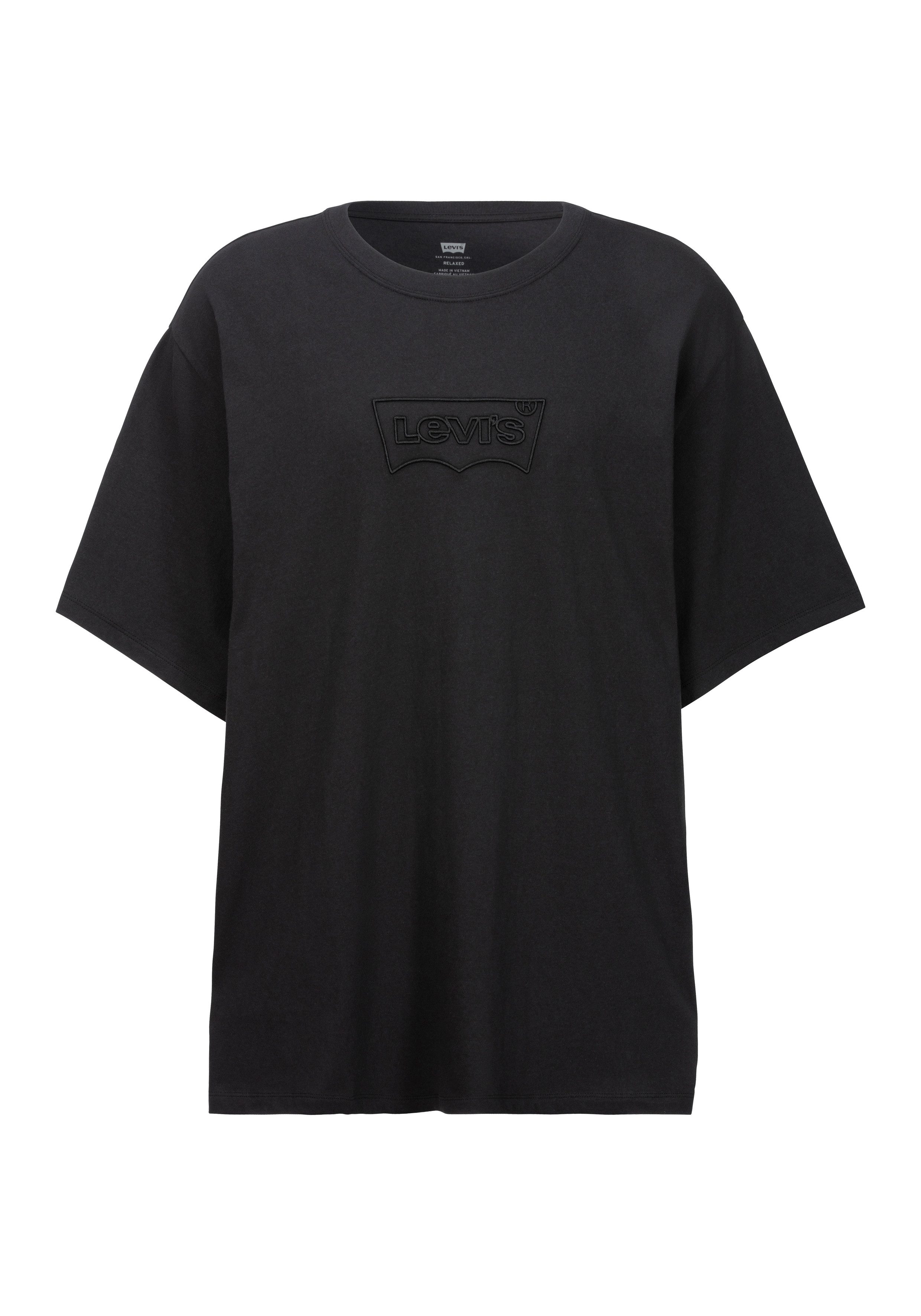Levi's® Plus T-Shirt SS RELAXED FIT TEE mit Ton-in-Ton Logo Applikation