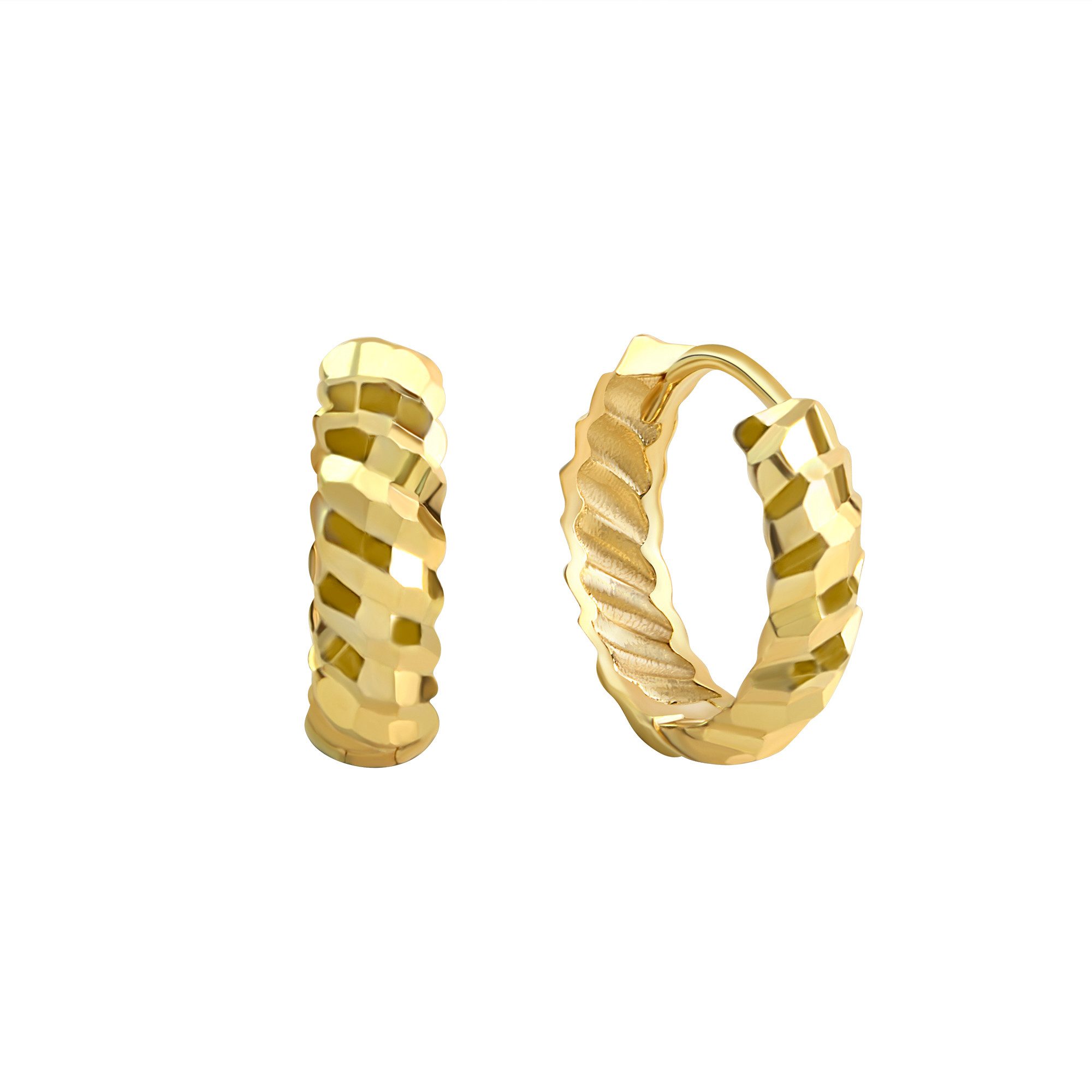 Fascination by Ellen K. Paar Creolen 375 Gelbgold diamantiert günstig online kaufen