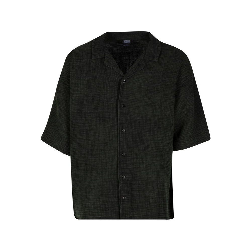 URBAN CLASSICS Langarmhemd Acid Washed Musselin Shirt