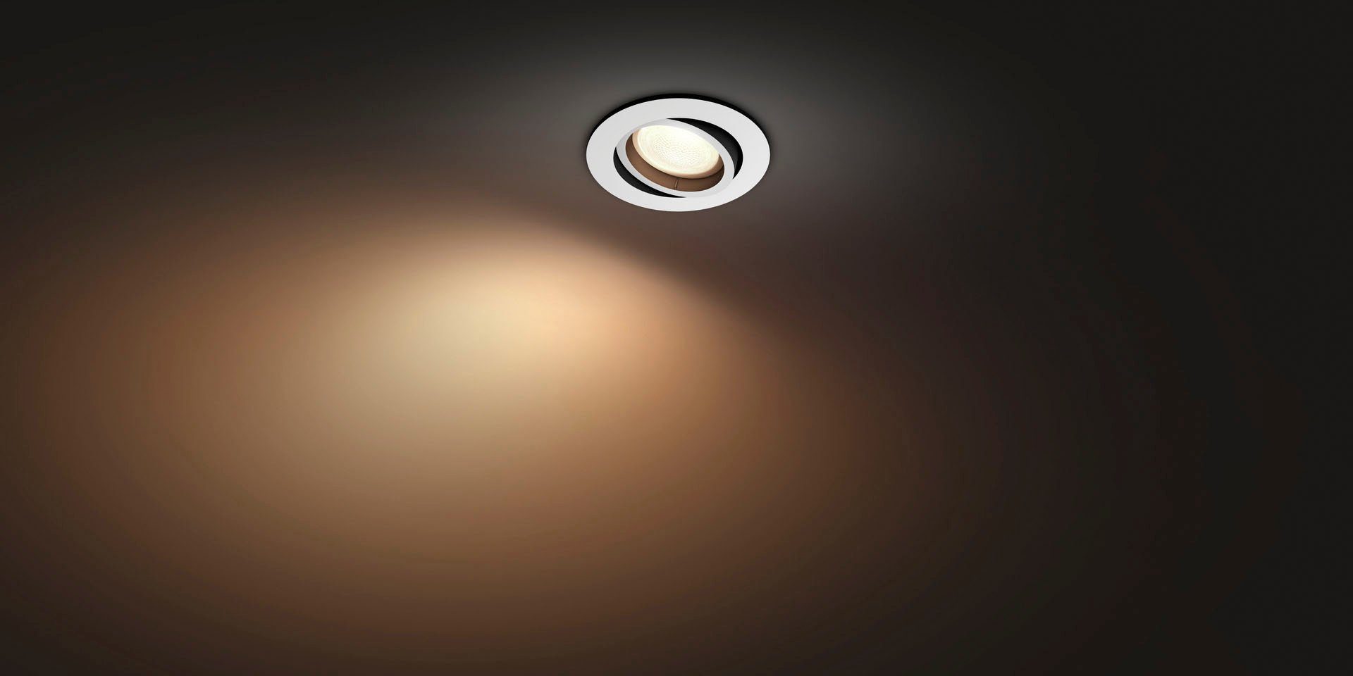 Philips Hue LED Flutlichtstrahler Dimmfunktion, Leuchtmittel Farbwechsler wechselbar, Centura