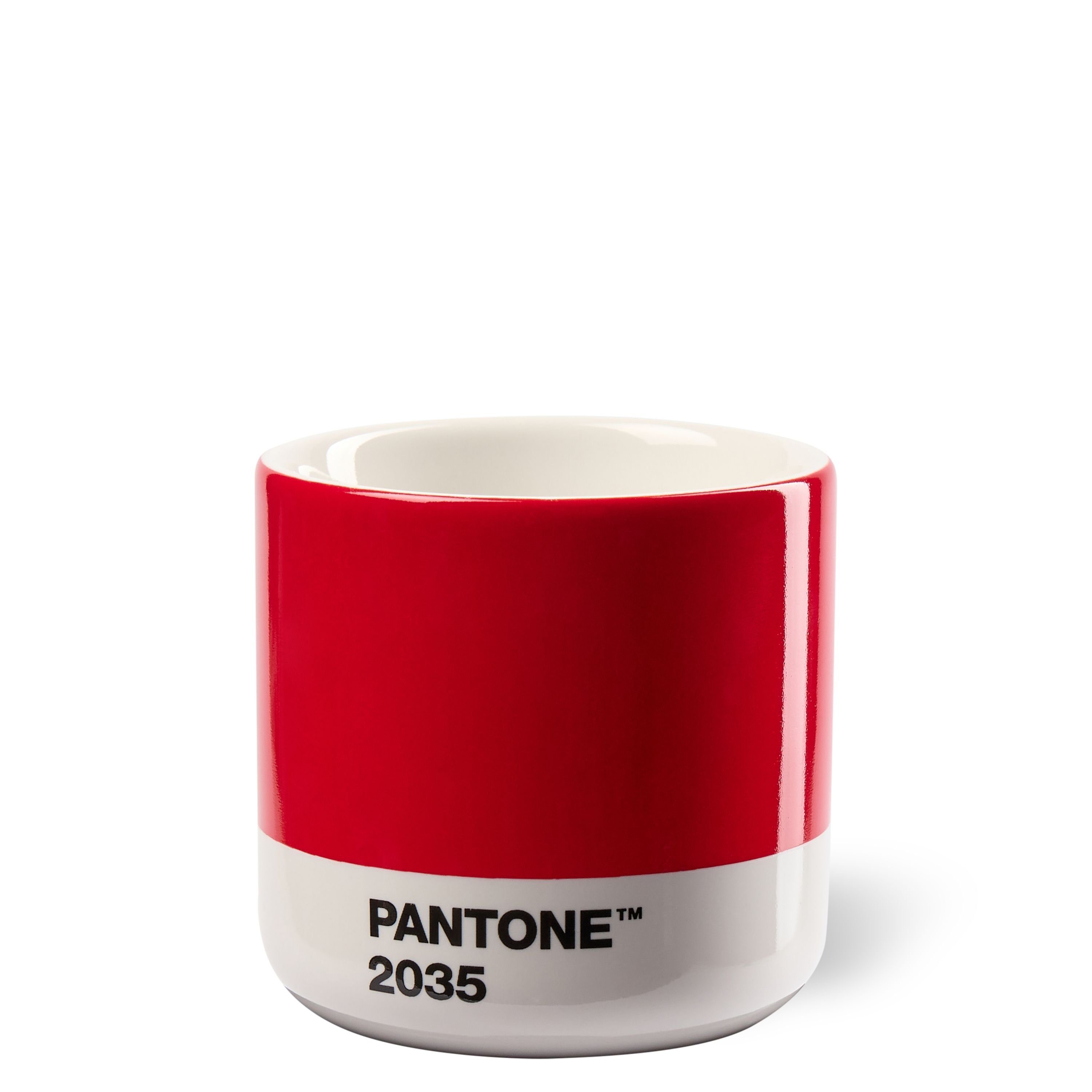 C 2035 Red PANTONE PANTONE Macchiato Thermobecher Kaffeeservice, Porzellan