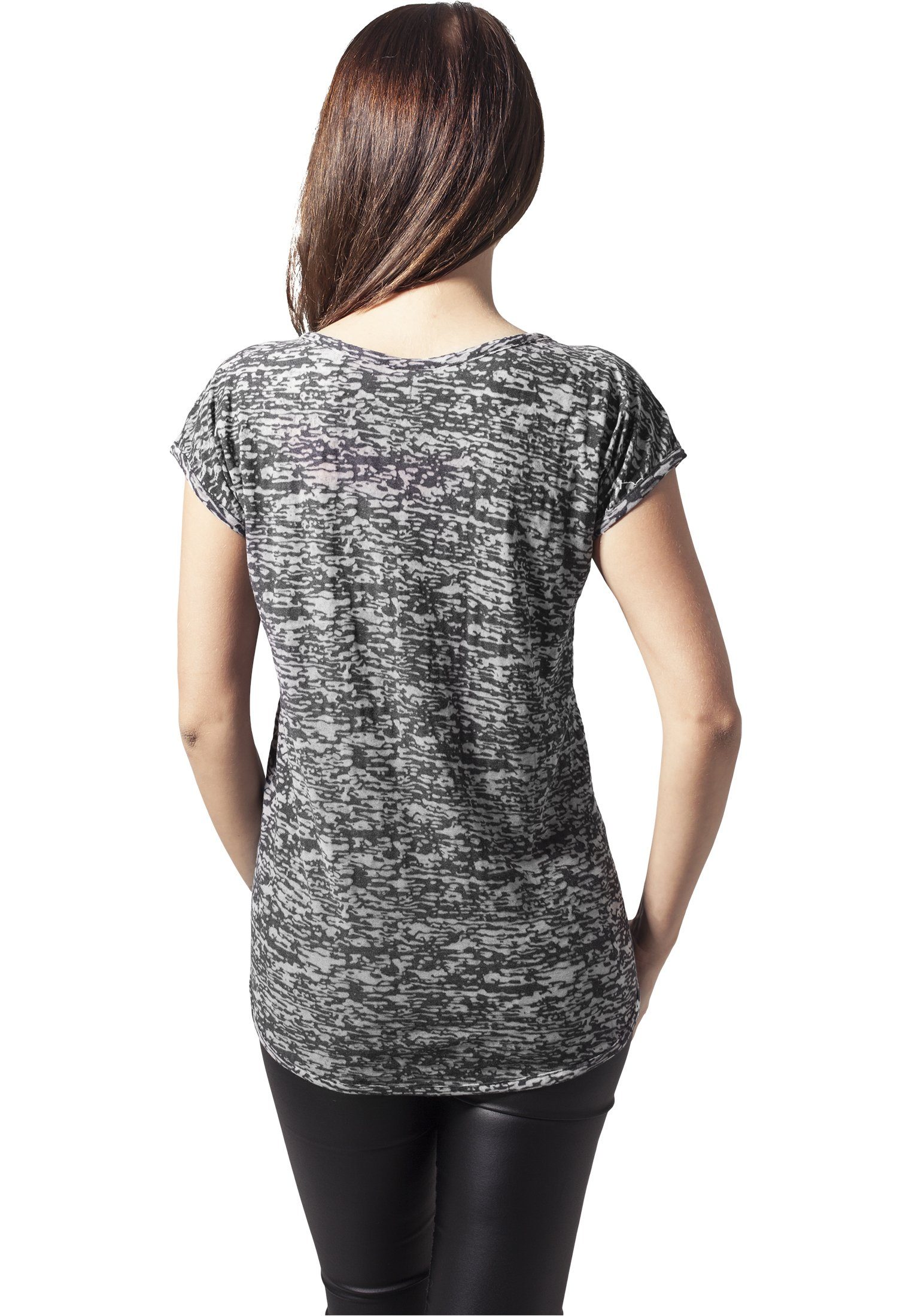 URBAN CLASSICS T-Shirt (1-tlg) Tee Damen Burnout Ladies