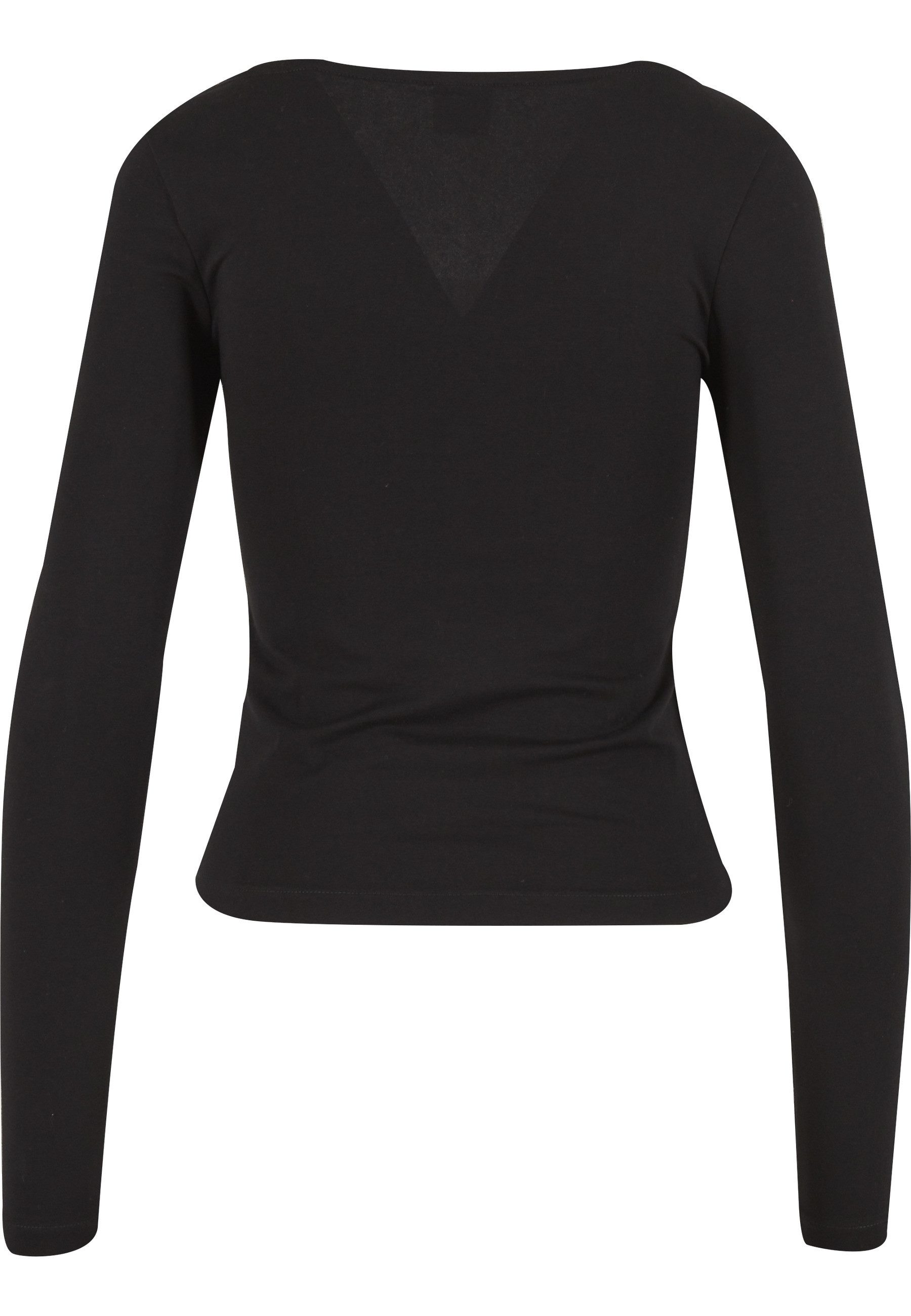 URBAN CLASSICS Longsleeve Urban Classics Ladies Wide Neck Longsleeve (1-tlg)