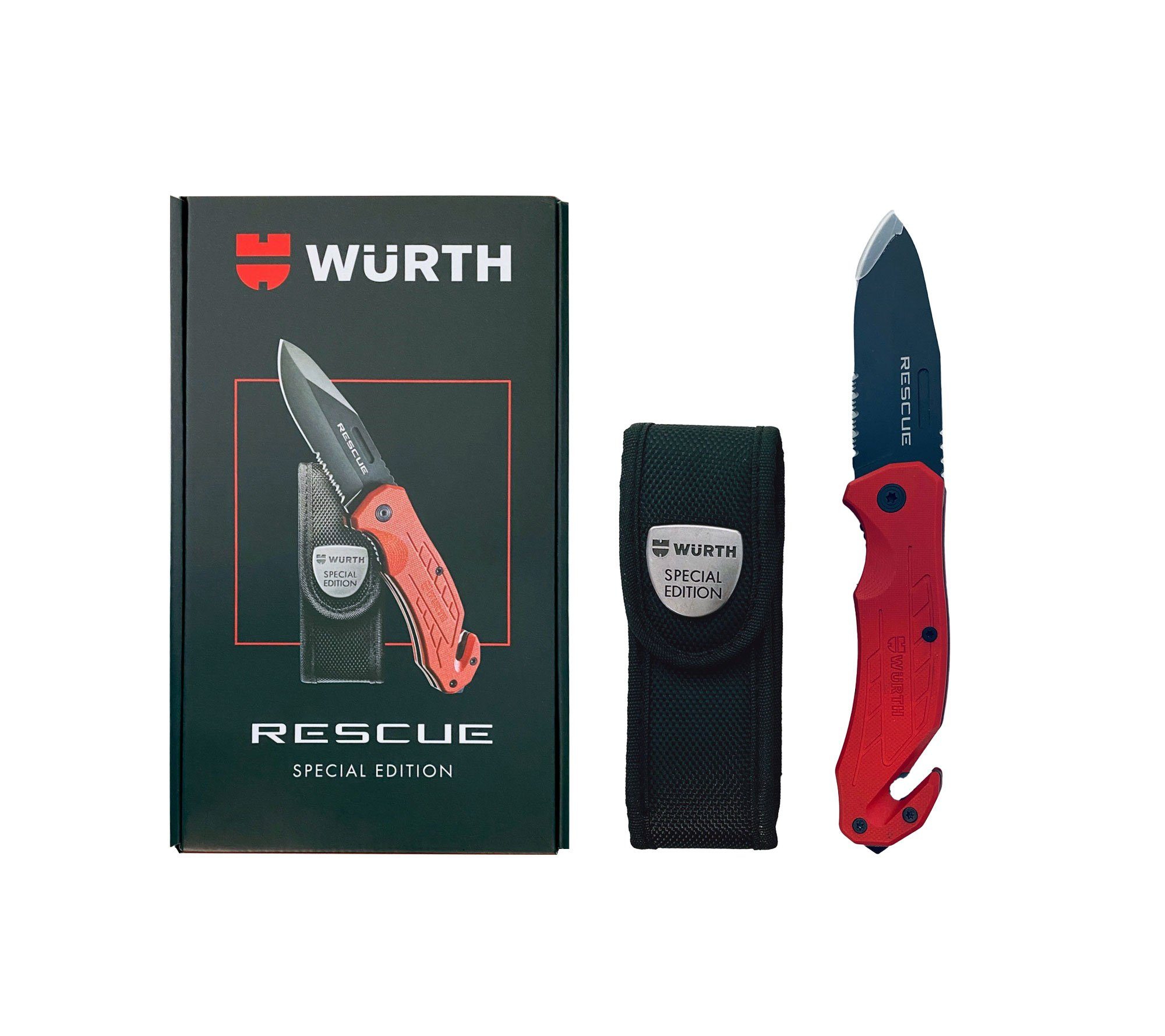 Würth Taschenmesser Würth Klappmesser Rescue Special Edition limitiert Taschenmesser, (1 St)