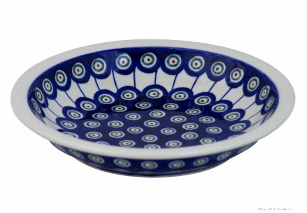 Bunzlauer Keramik Speiseteller Tiefer Teller Ø22,5 cm Suppenteller, Pastateller, Essteller Dekor 8