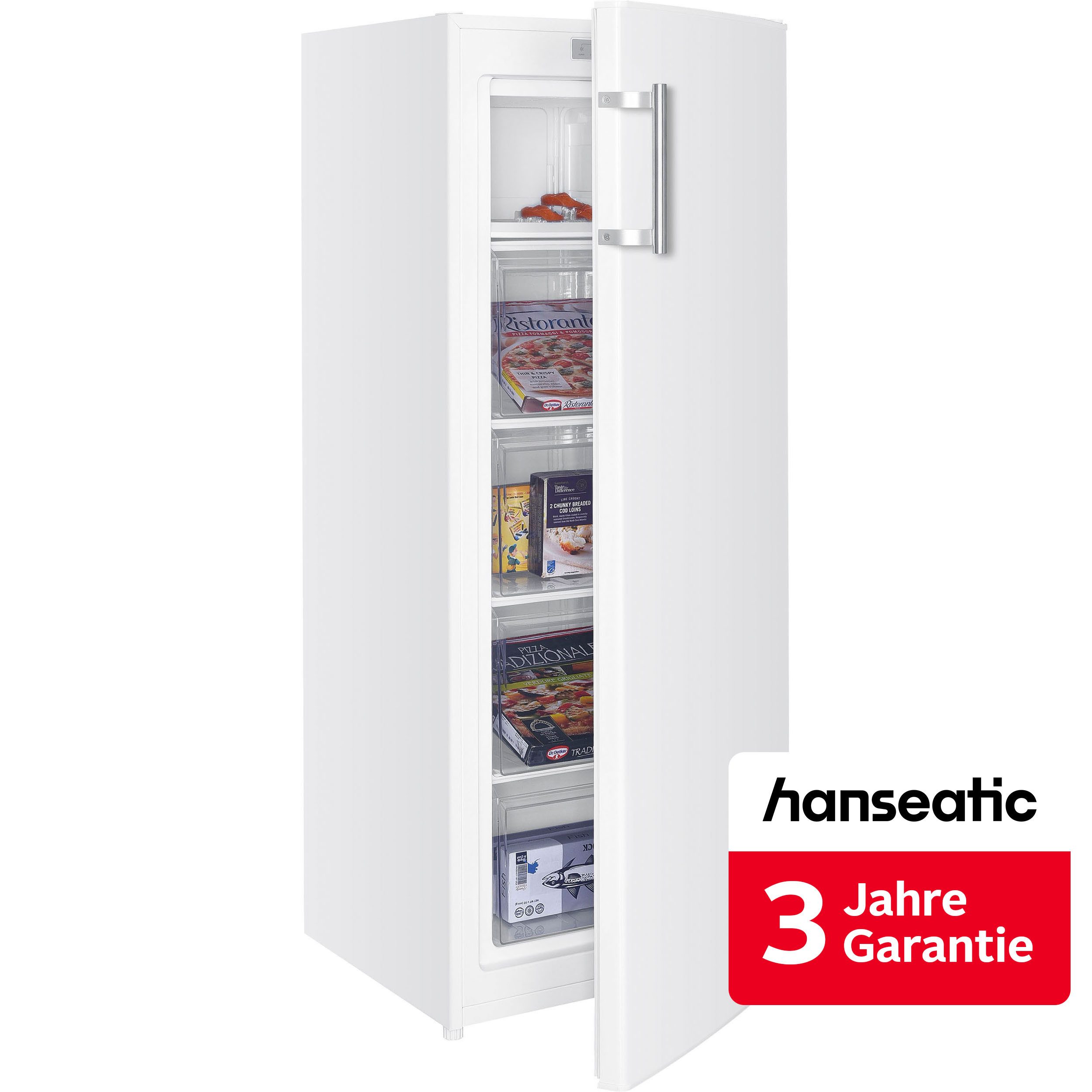 Hanseatic Gefrierschrank HGS14355DW, 142,6 cm hoch, 54,4 cm breit, inkl. 3 Jahre Herstellergarantie