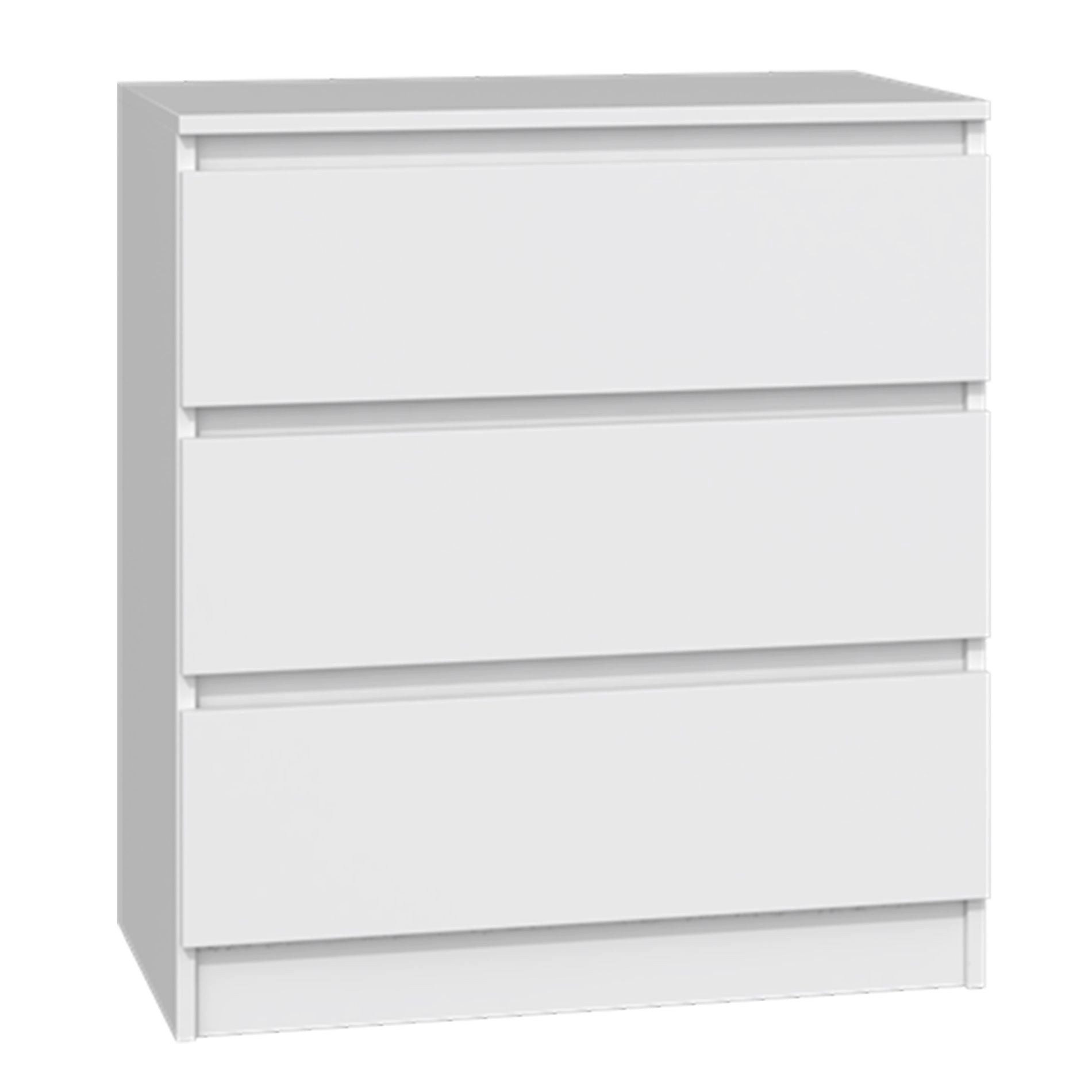 Selsey Kommode MALWA, Stauraumkommode, Schubladen mit Auszugsstopp, Weiß, Grau, Greige