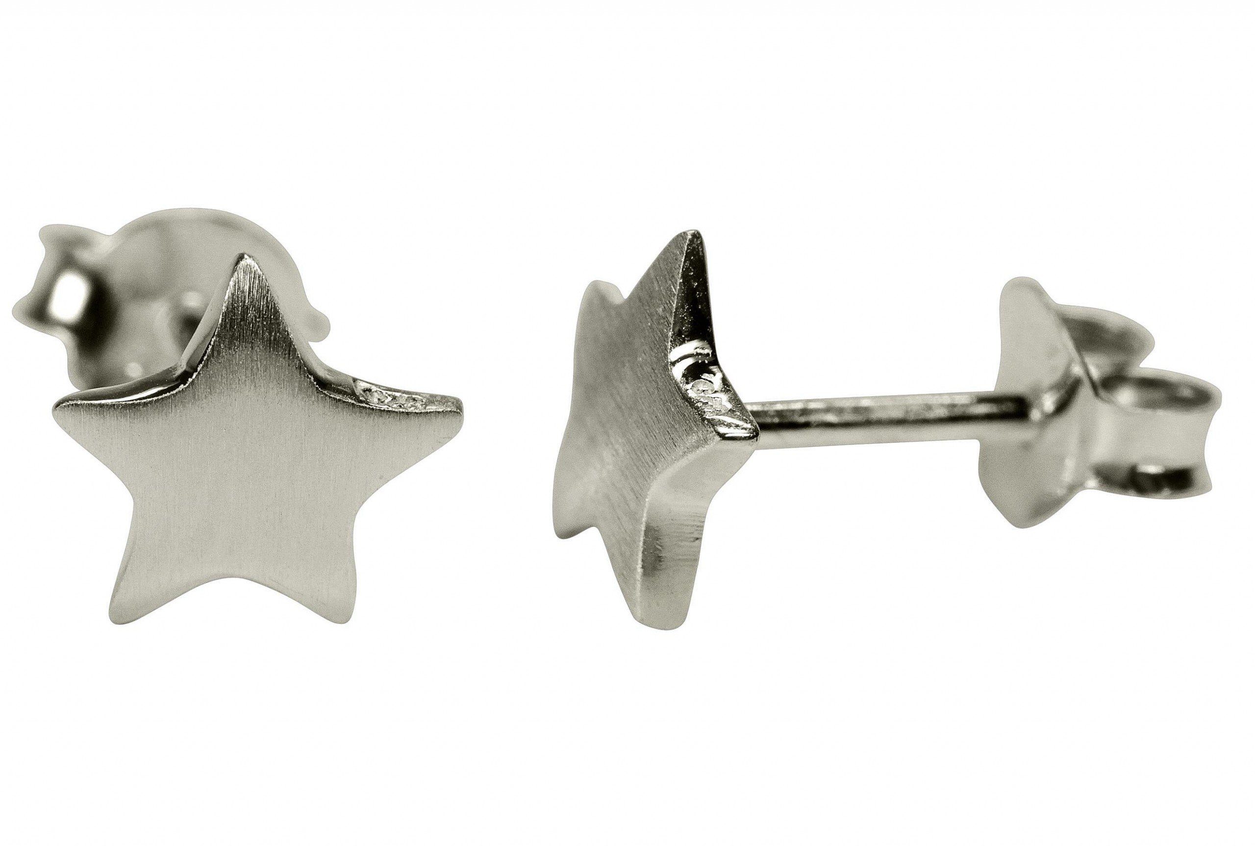 SILBERMOOS Paar Ohrstecker Ohrstecker "Mein kleiner Stern", 925 Sterling Silber