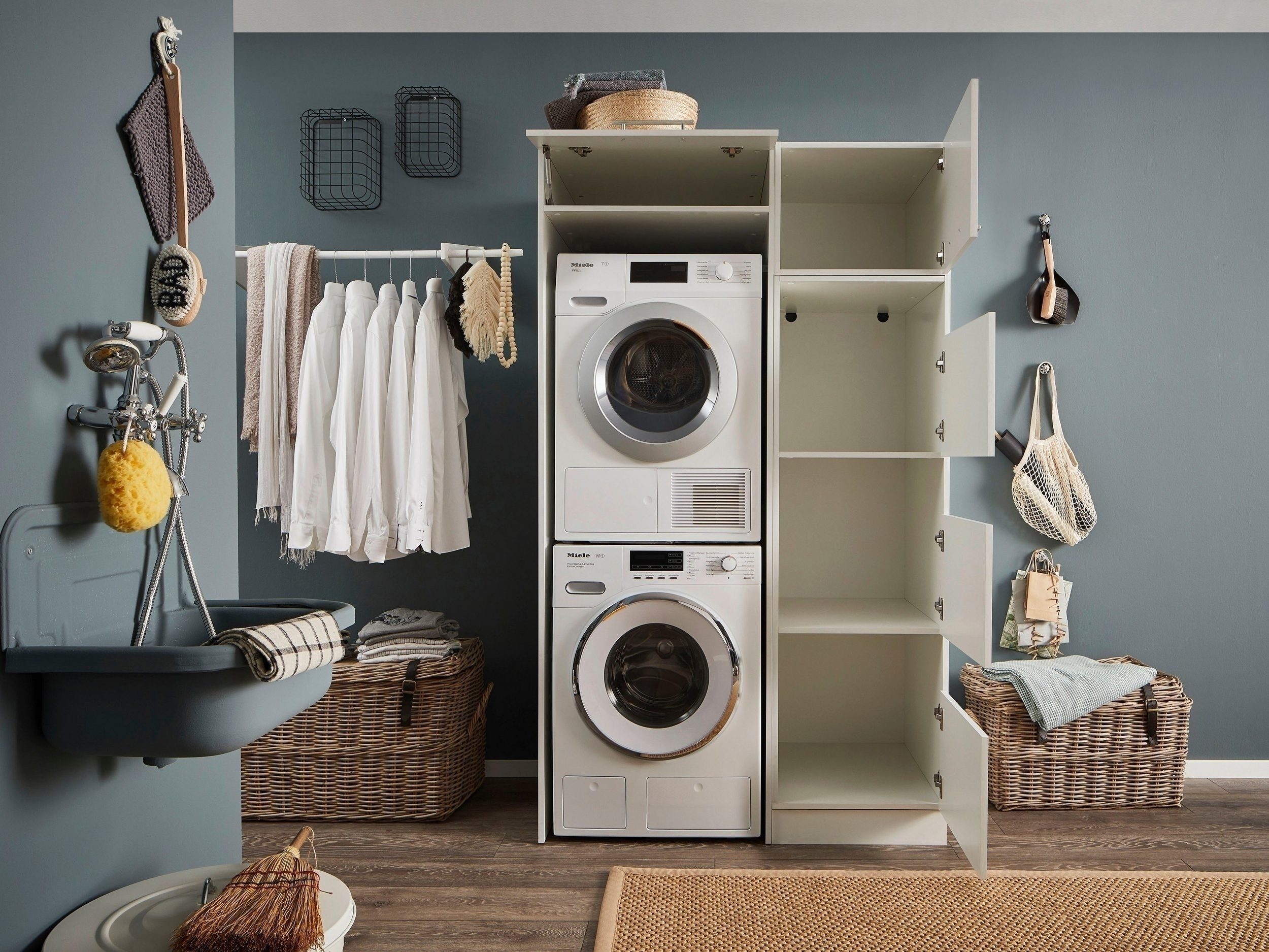 freiraum Waschmaschinenumbauschrank LAUNDREEZY in weiß - günstig online kaufen