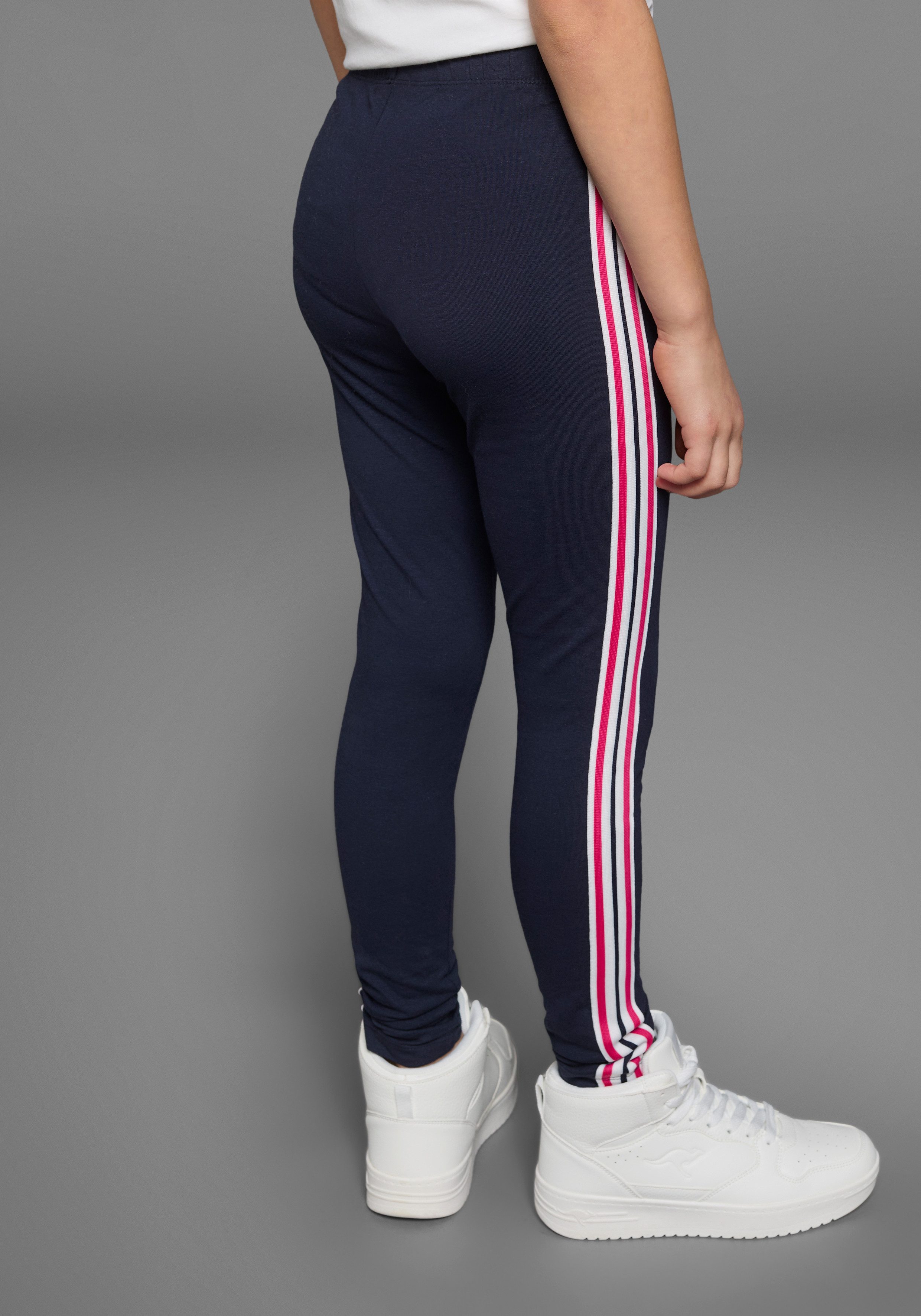 KangaROOS Leggings mit aufgesetztem Band für Mädchen