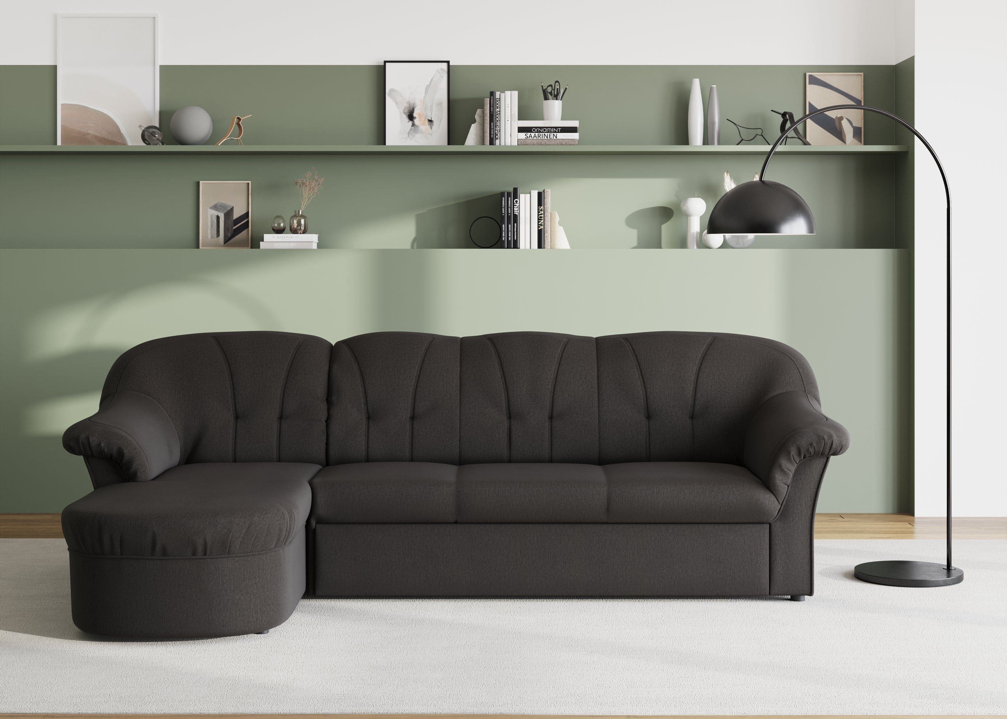 DOMO collection Ecksofa Pegnitz, elegante Rückensteppung, günstig online kaufen