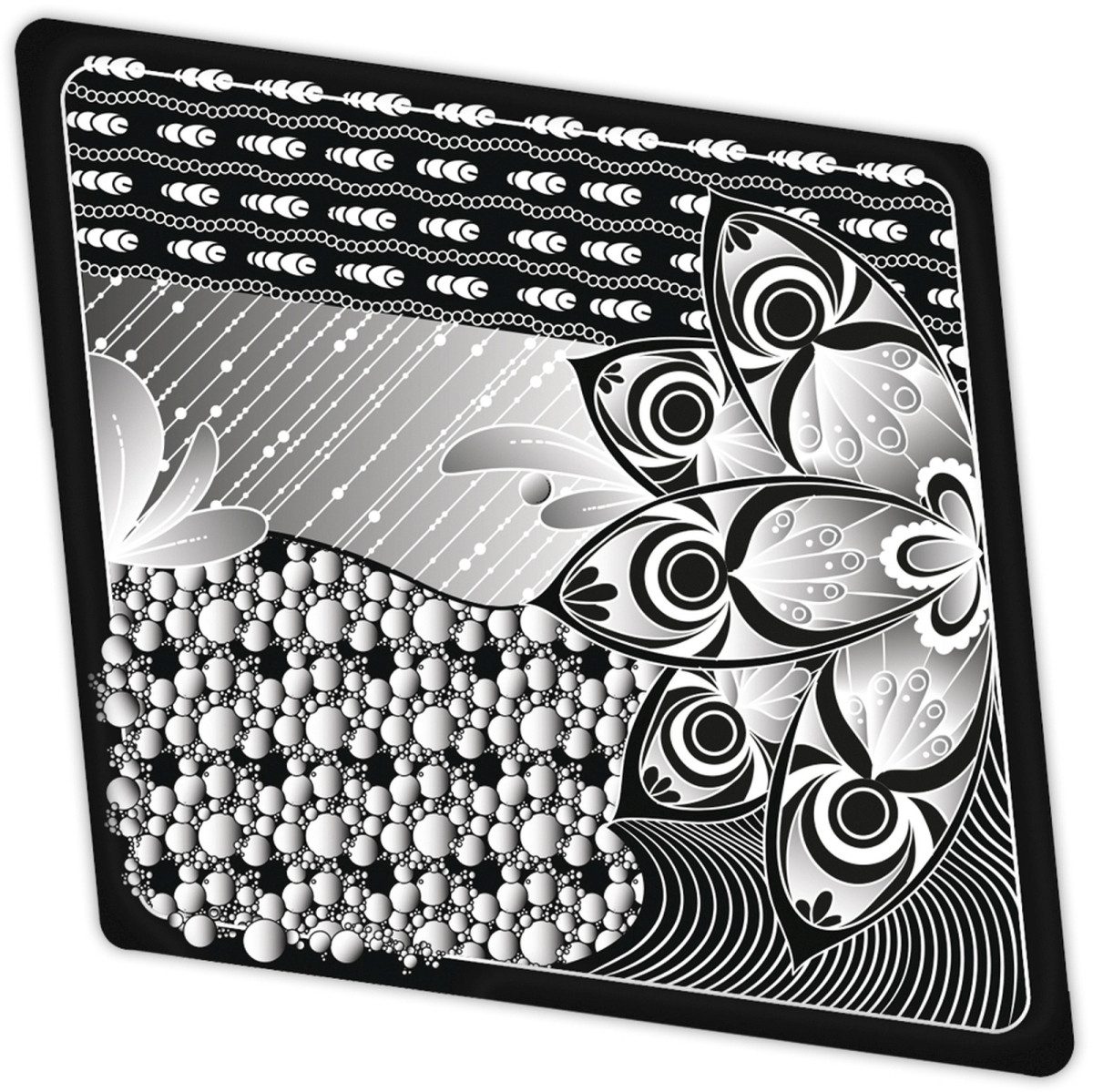 Ursus - Ludwig Bähr Zeichenpapier Künstler-Aquarellkarton Zentangle Kacheln blanko Raute VE=25 Stück sch