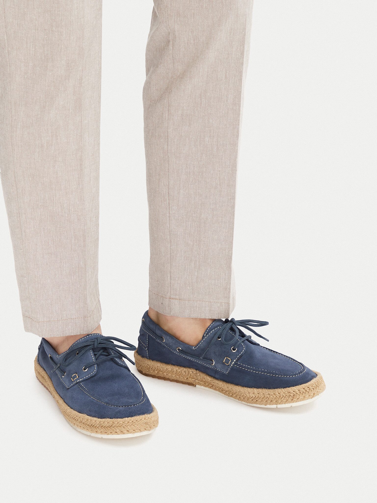 GINO ROSSI Gino Rossi Herren-Espadrilles Blauer BUMPER-01 MI08 Espadrille