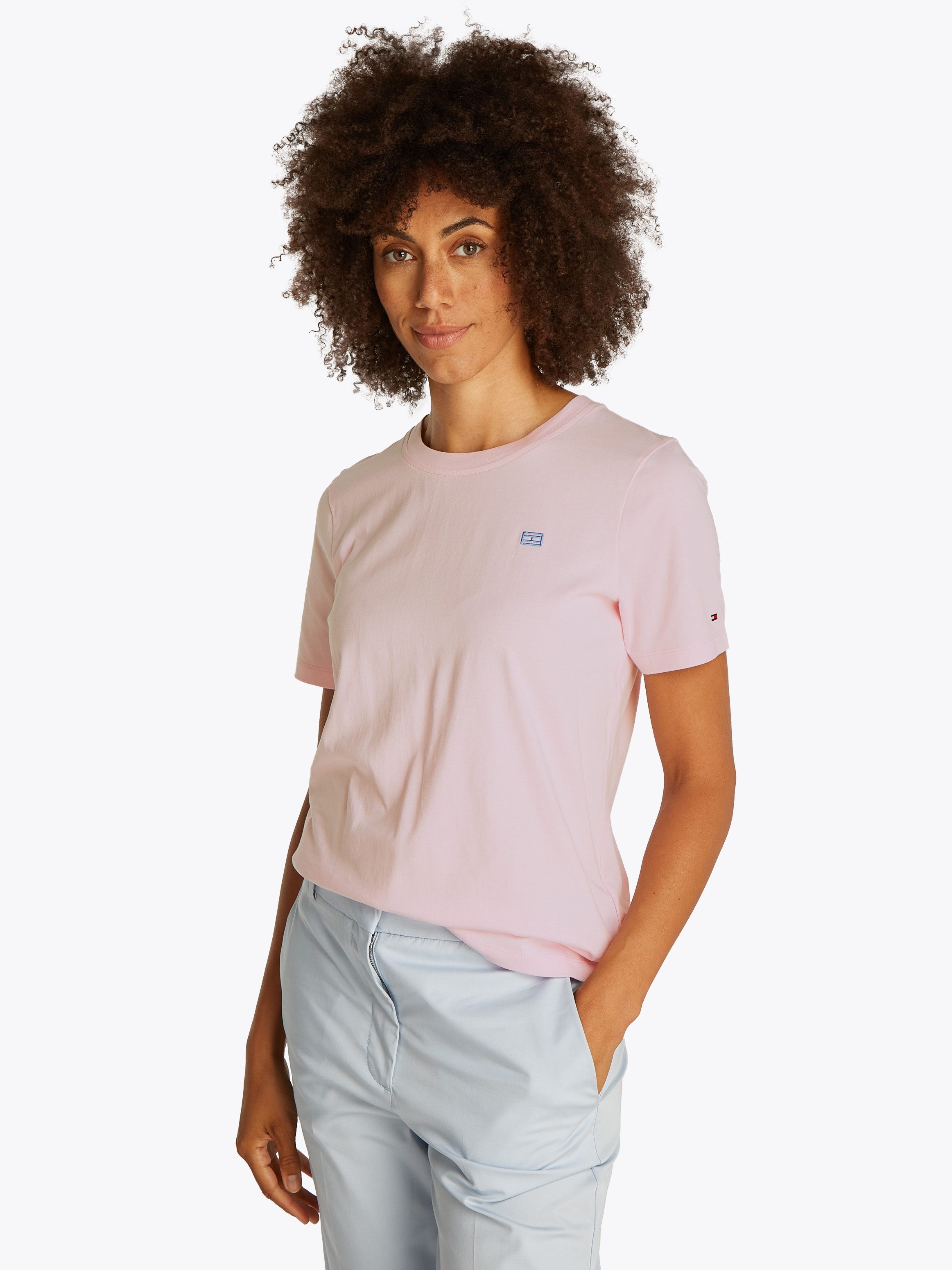 Tommy Hilfiger T-Shirt REG CONTRAST FLAG günstig online kaufen