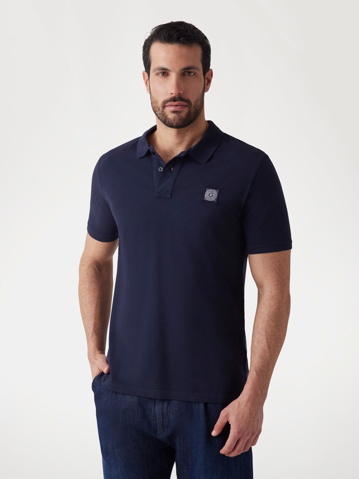 Guess Poloshirt Slim Fit, gewaschene Qualität