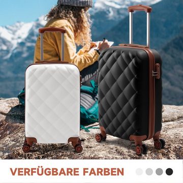 HOMELUX Trolleyset Kofferset 3 Teilig Hartschale Reisekoffer ABS, 4 Rollen, (set, 3 tlg., 3), Trolley Rollkoffer Hartschalenkoffer Set - M-L-XL