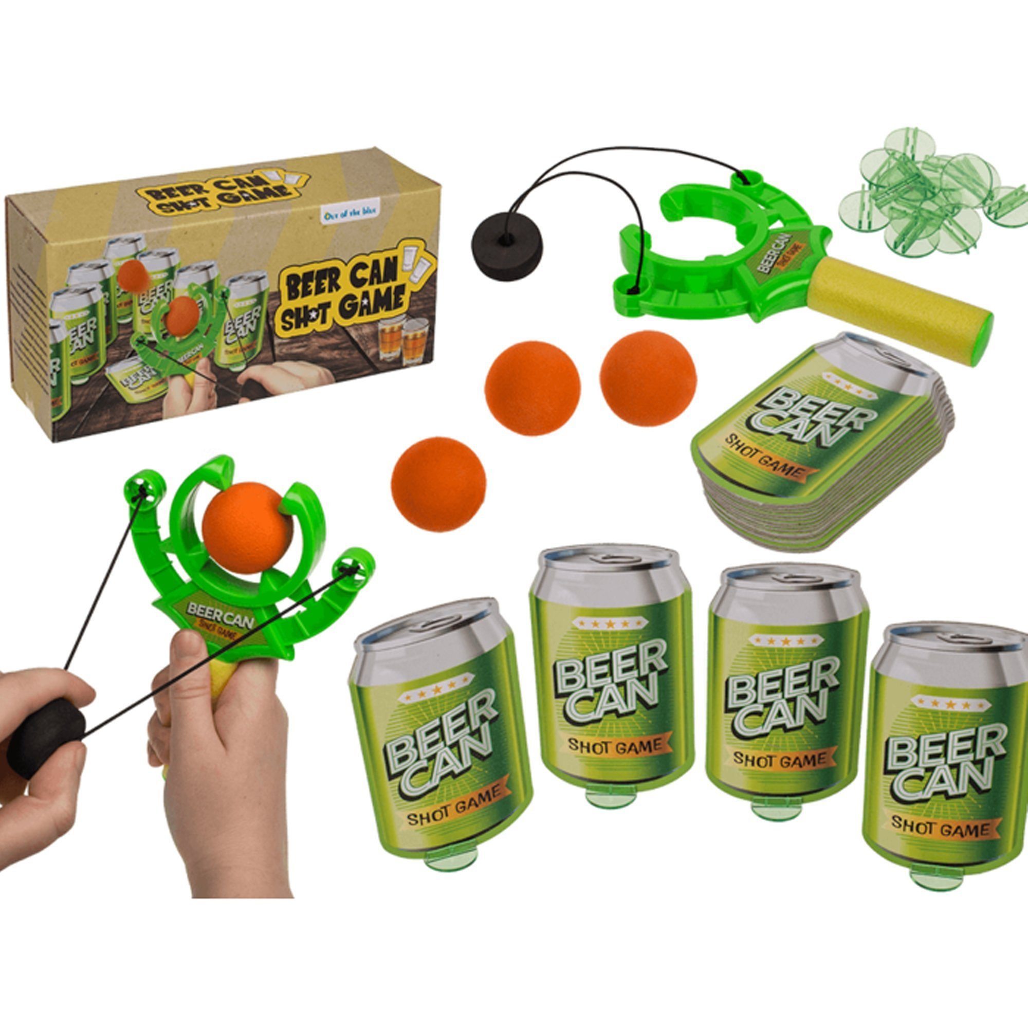 Spiel Trinkspiel, Partyspiel - Bierdosenschießen