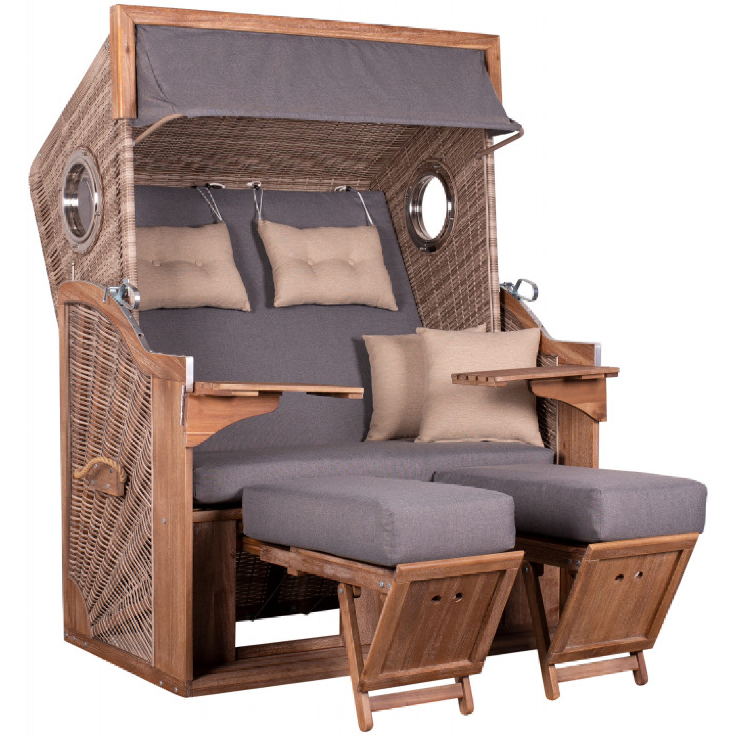 deVries Strandkorb TRENDY by deVries Strandkorb "TRENDY PURE GREENLINE 135XL" PE ant.