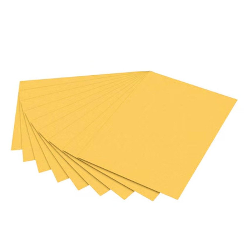 Folia Bastelkartonpapier folia Tonpapier gold 130 g/qm 50 St.