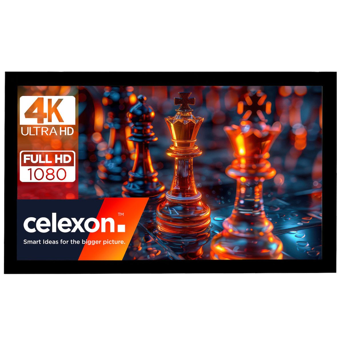 Celexon Basic Rahmenleinwand (schwarze Rückseite)