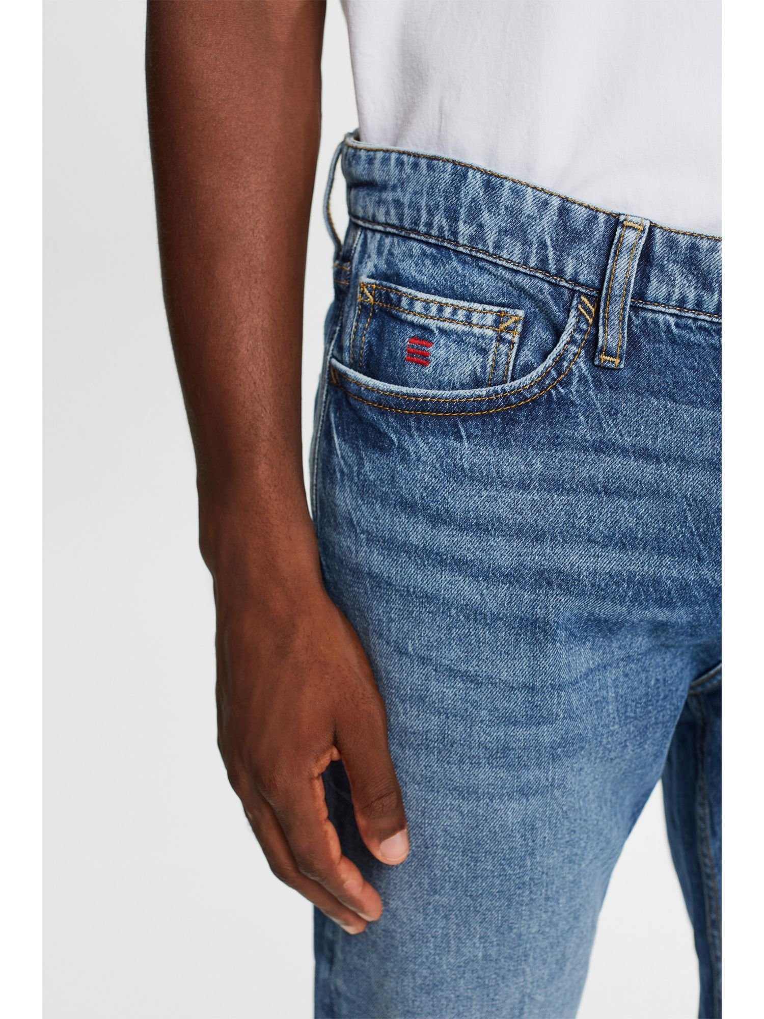 Esprit Tapered-fit-Jeans Gerade, Bund konische Jeans mittelhohem mit