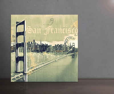 Sinus Art Leinwandbild SAN FRANCISCO II 100x100cm