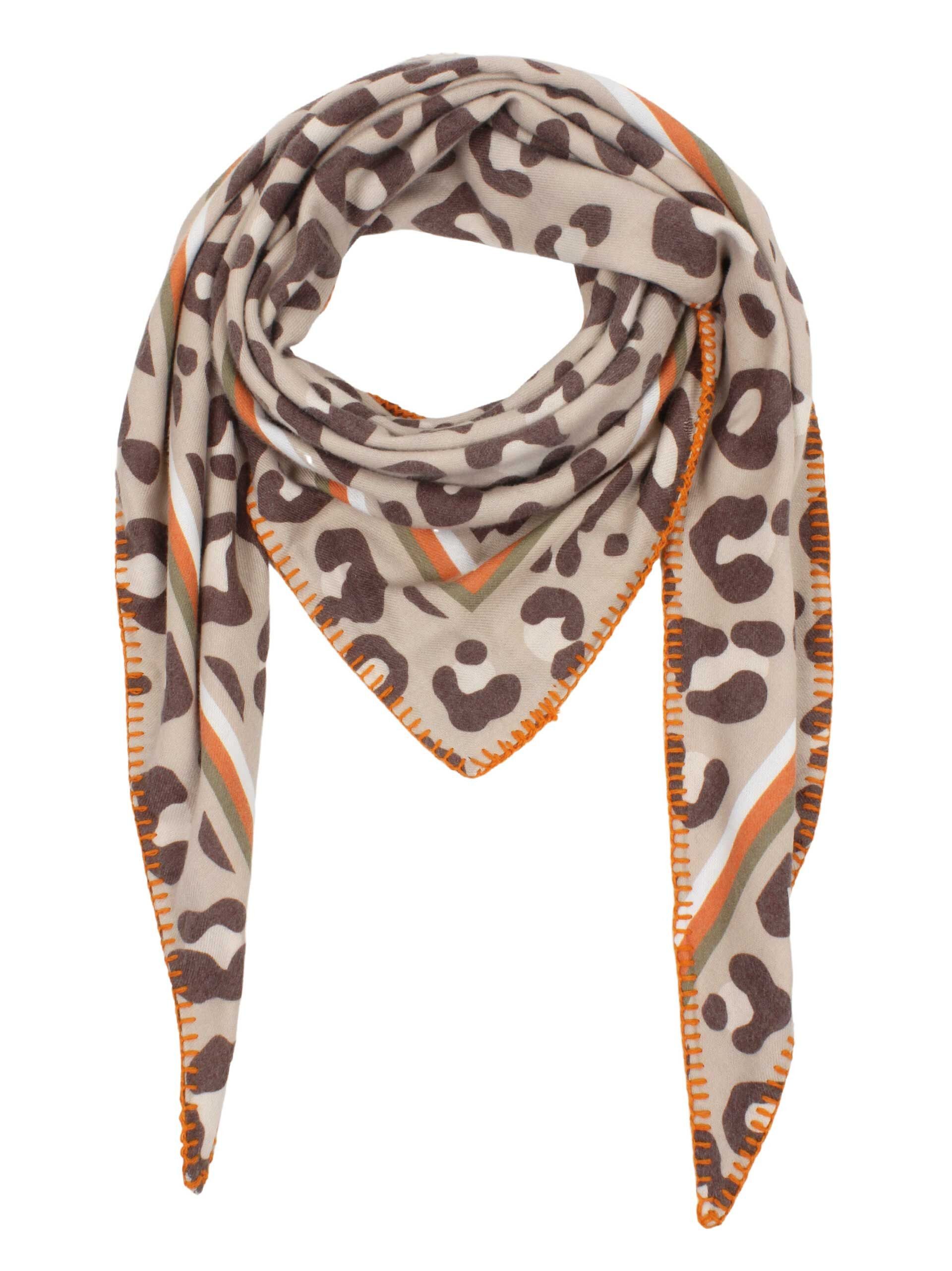 Samaya Dreieckstuch Cocos, (1-St), mit Ziernaht