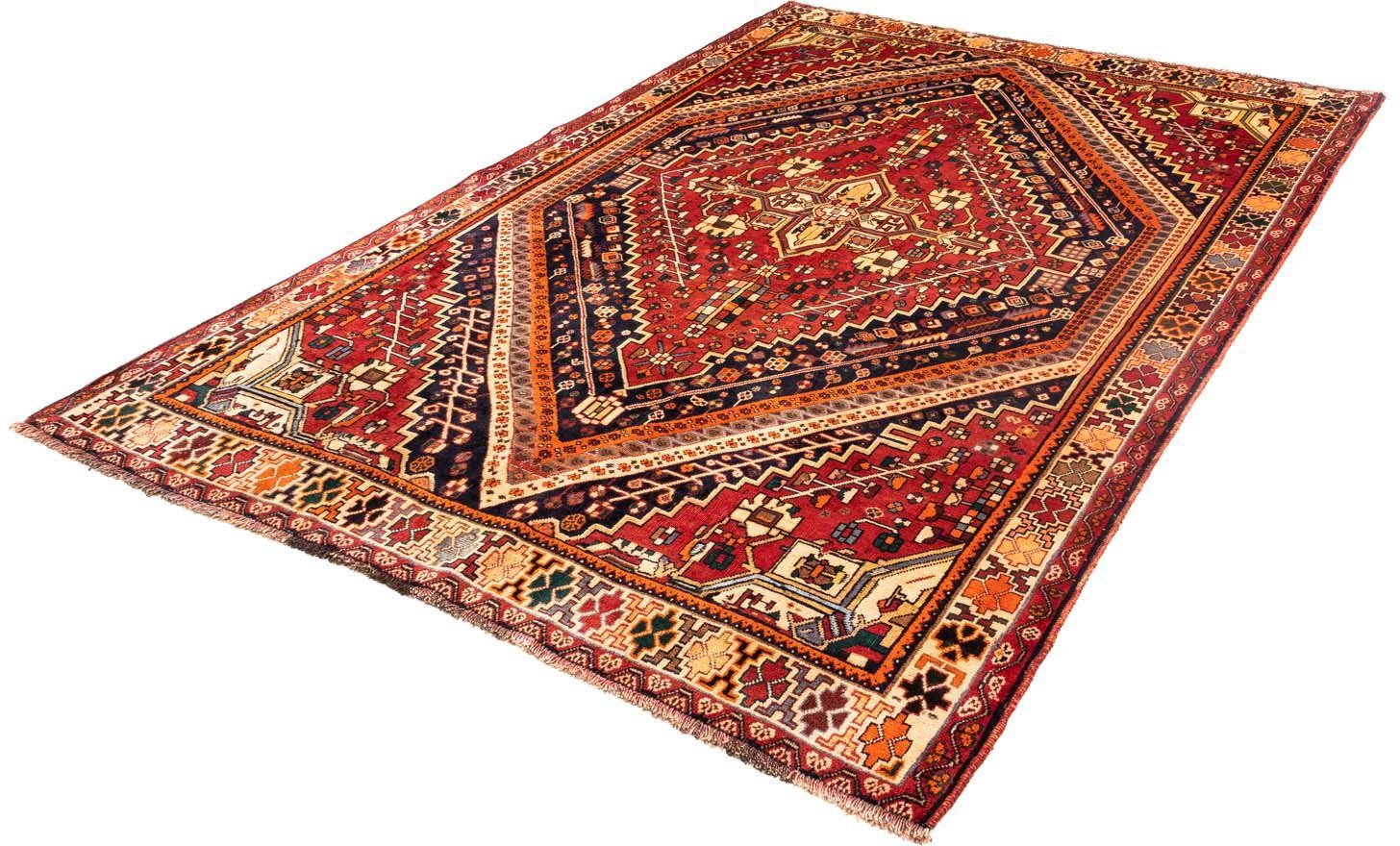 Wollteppich Shiraz Medaillon 248 x 160 cm, morgenland, rechteckig, Höhe: 1 mm, Unikat mit Zertifikat